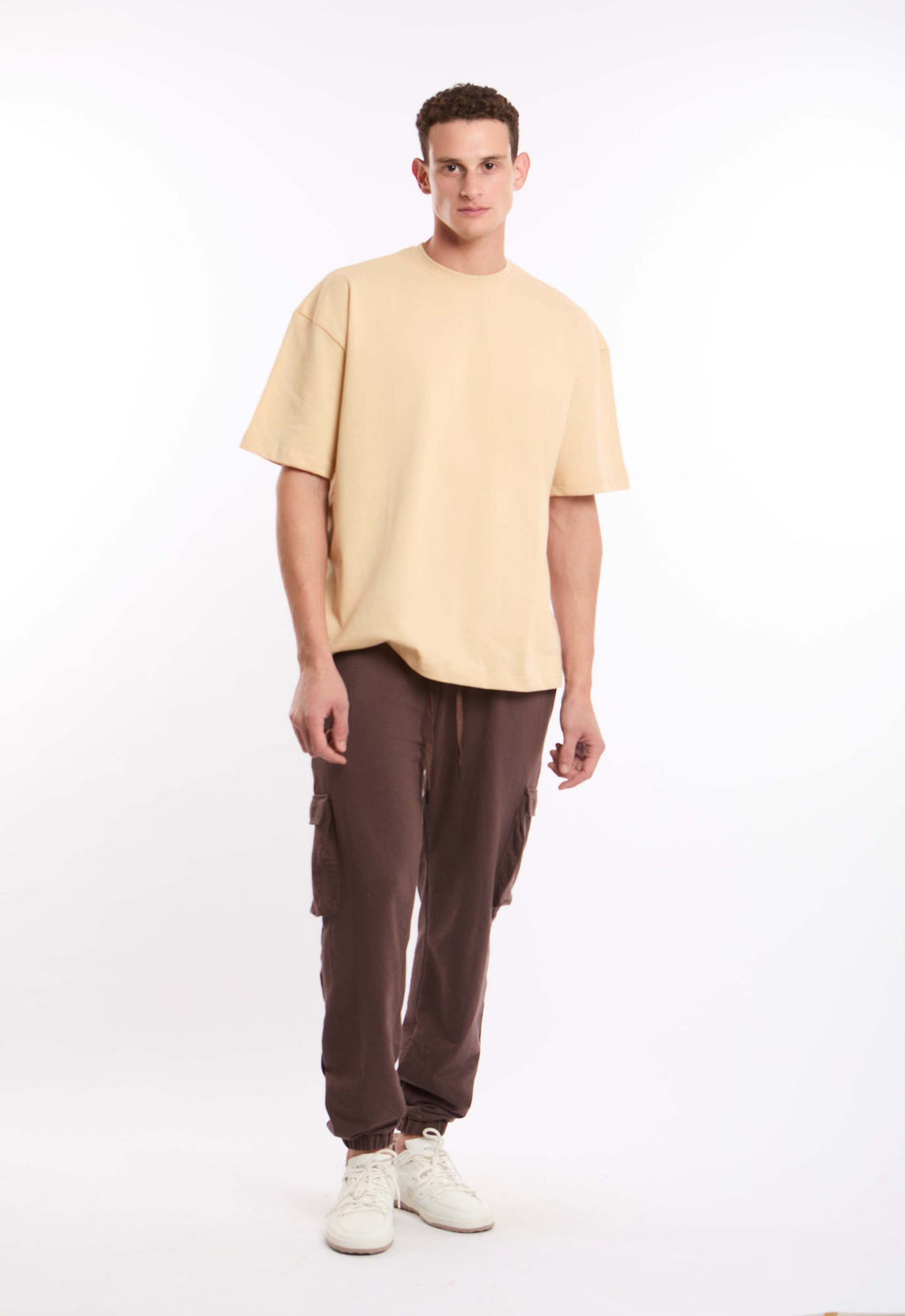 Solid Relaxed Fit Basic Comfy Tee