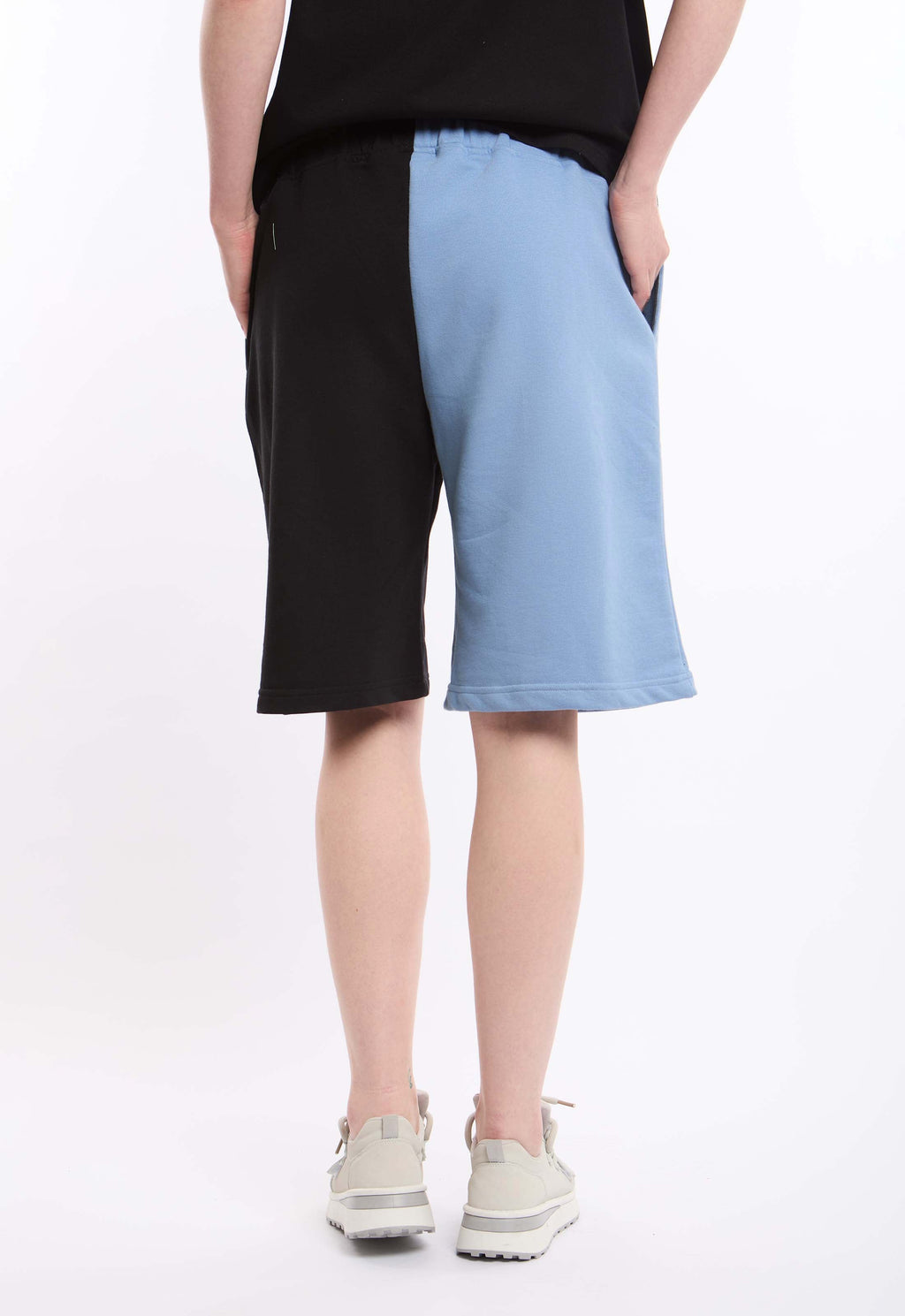 Split-Leg Shorts with Graphic Prints