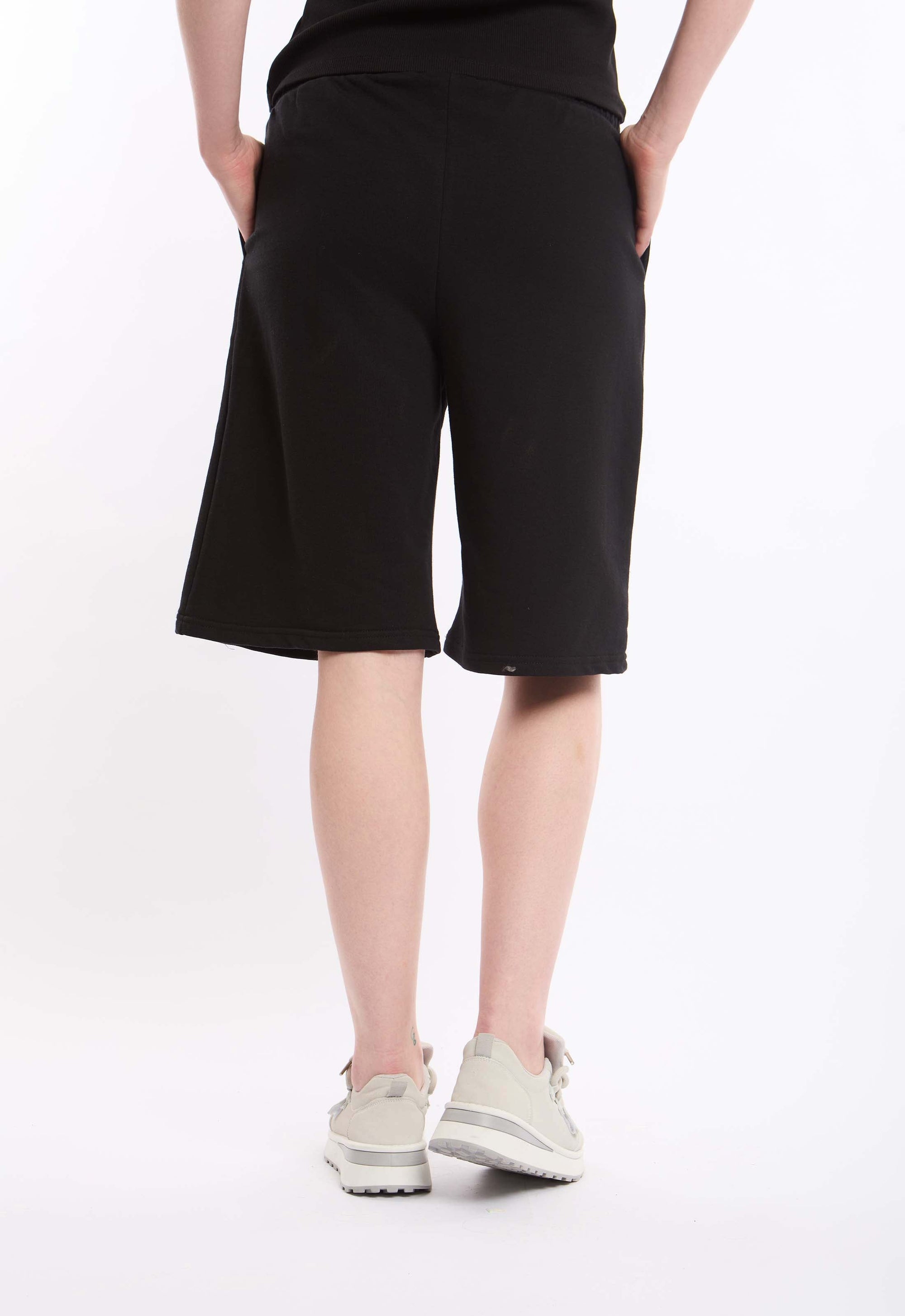 Slip On Long Shorts with Drawstring Waist