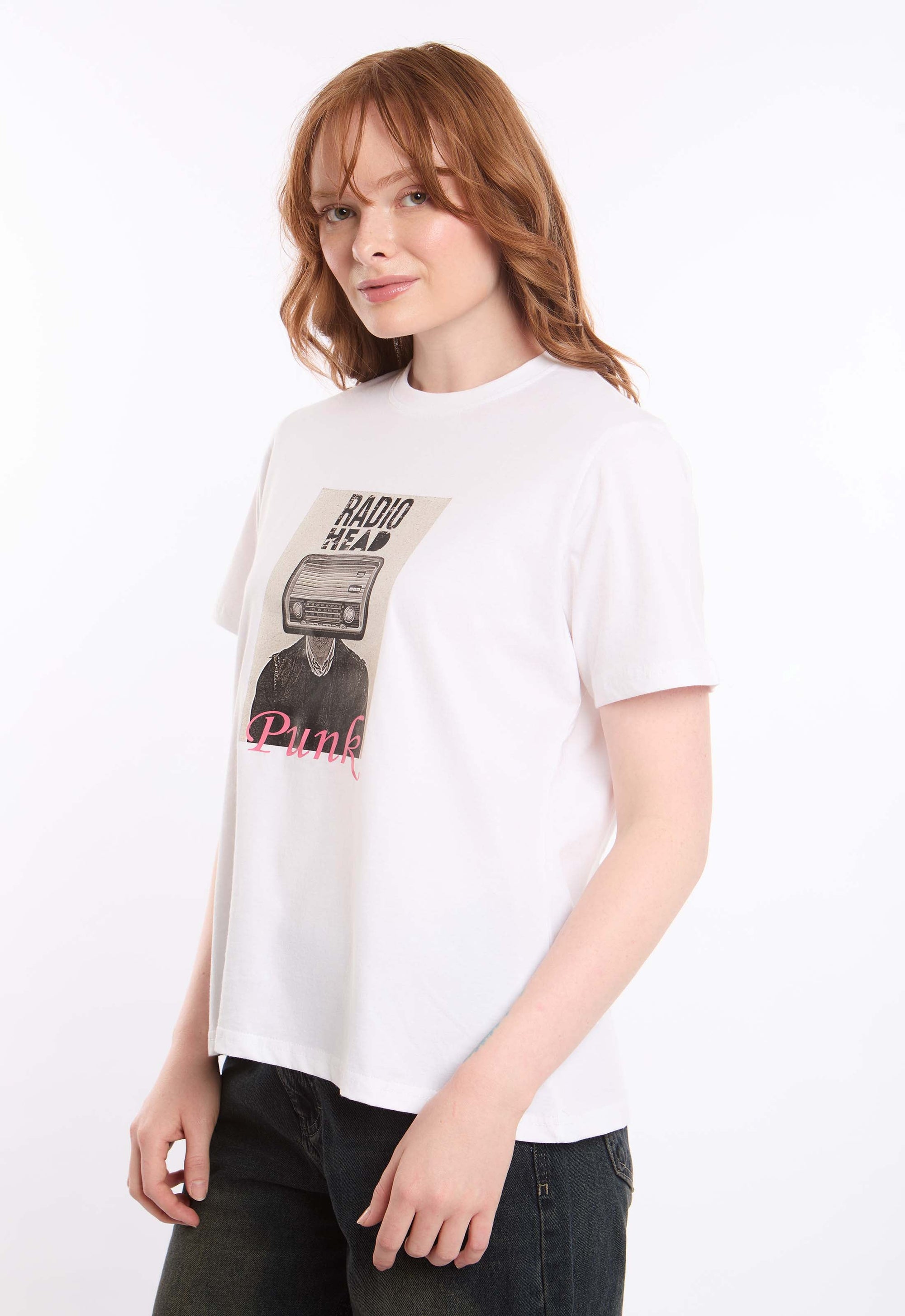 "Radio Head" Printed Short Sleeves Tee