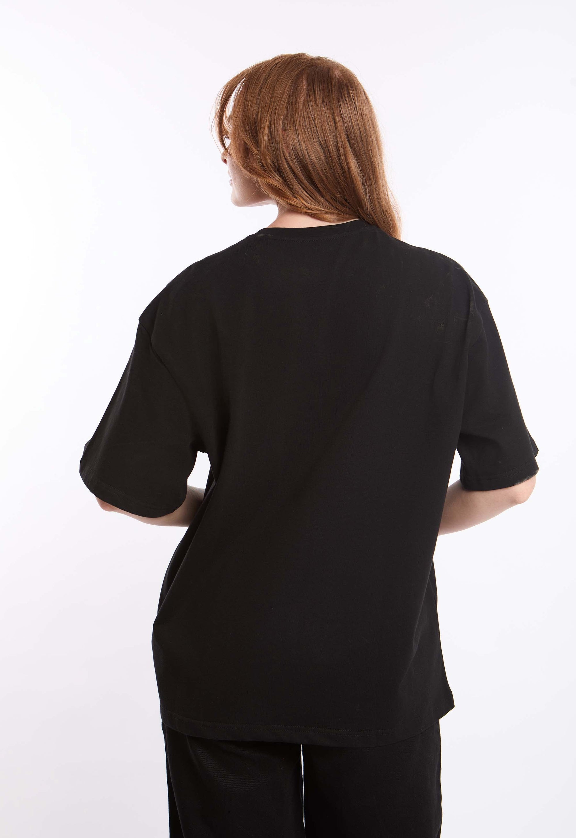 Printed Crew Neck Relaxed Long Tee