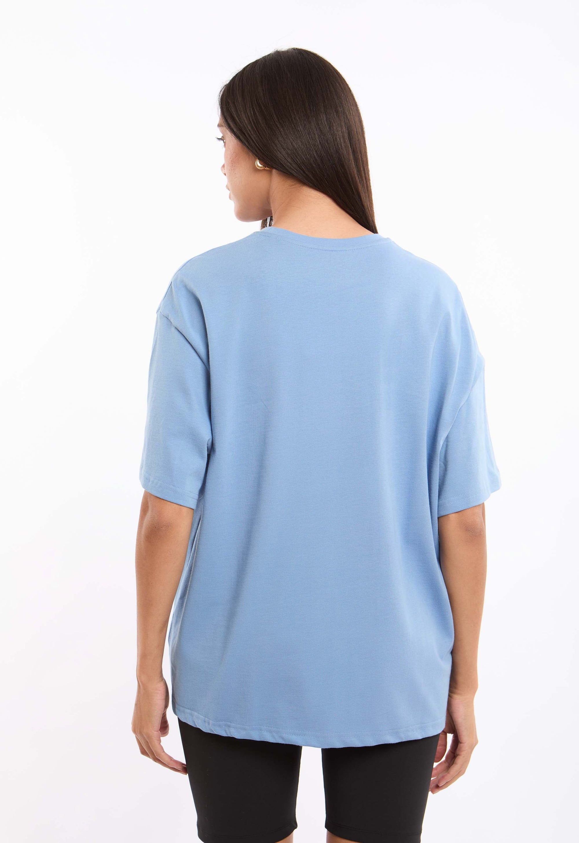 Printed Crew Neck Slip On Long Tee