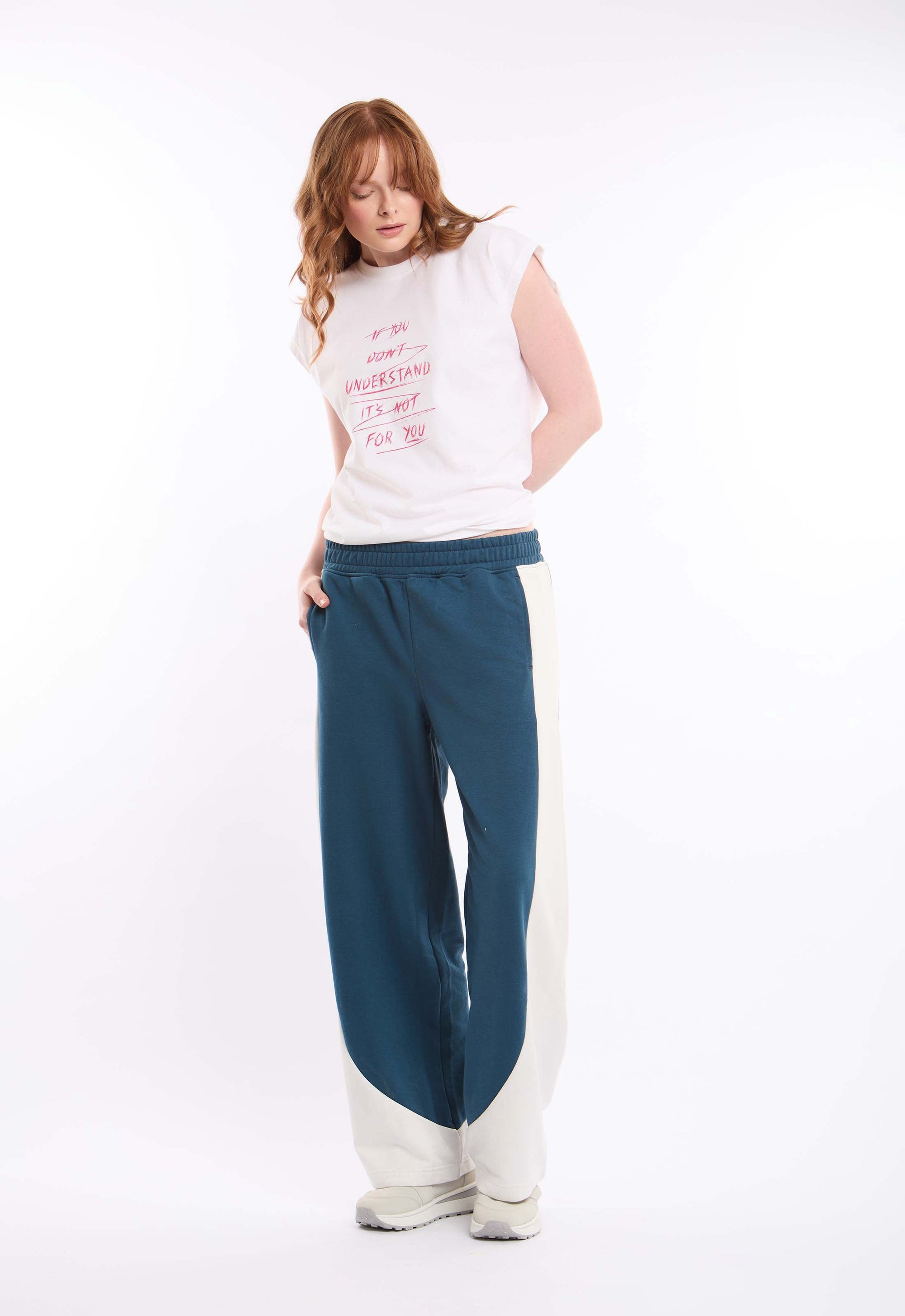 Printed Cap Sleeves Relaxed Fit Tee