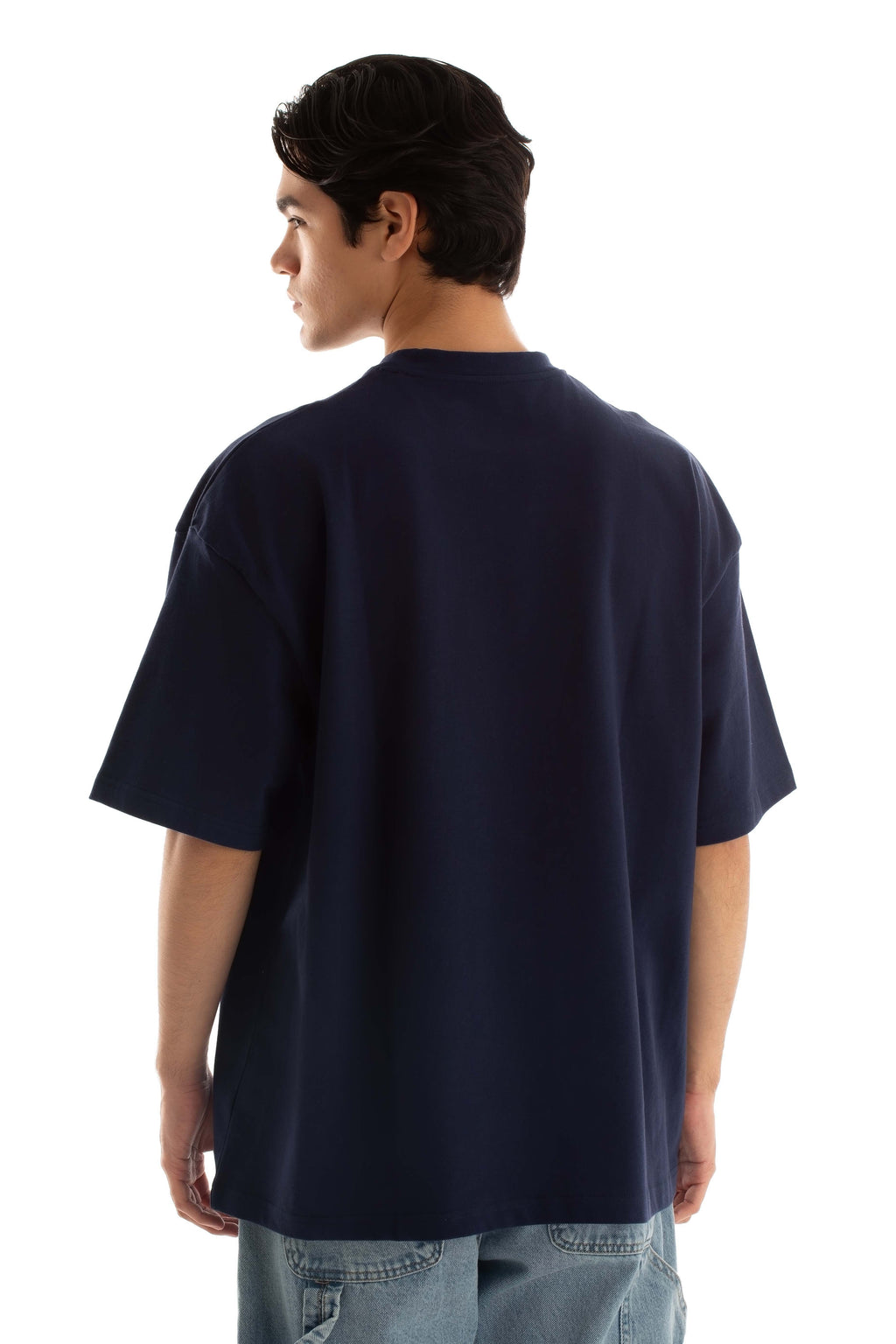 Slip On Elbow-Sleeves Solid Basic Tee