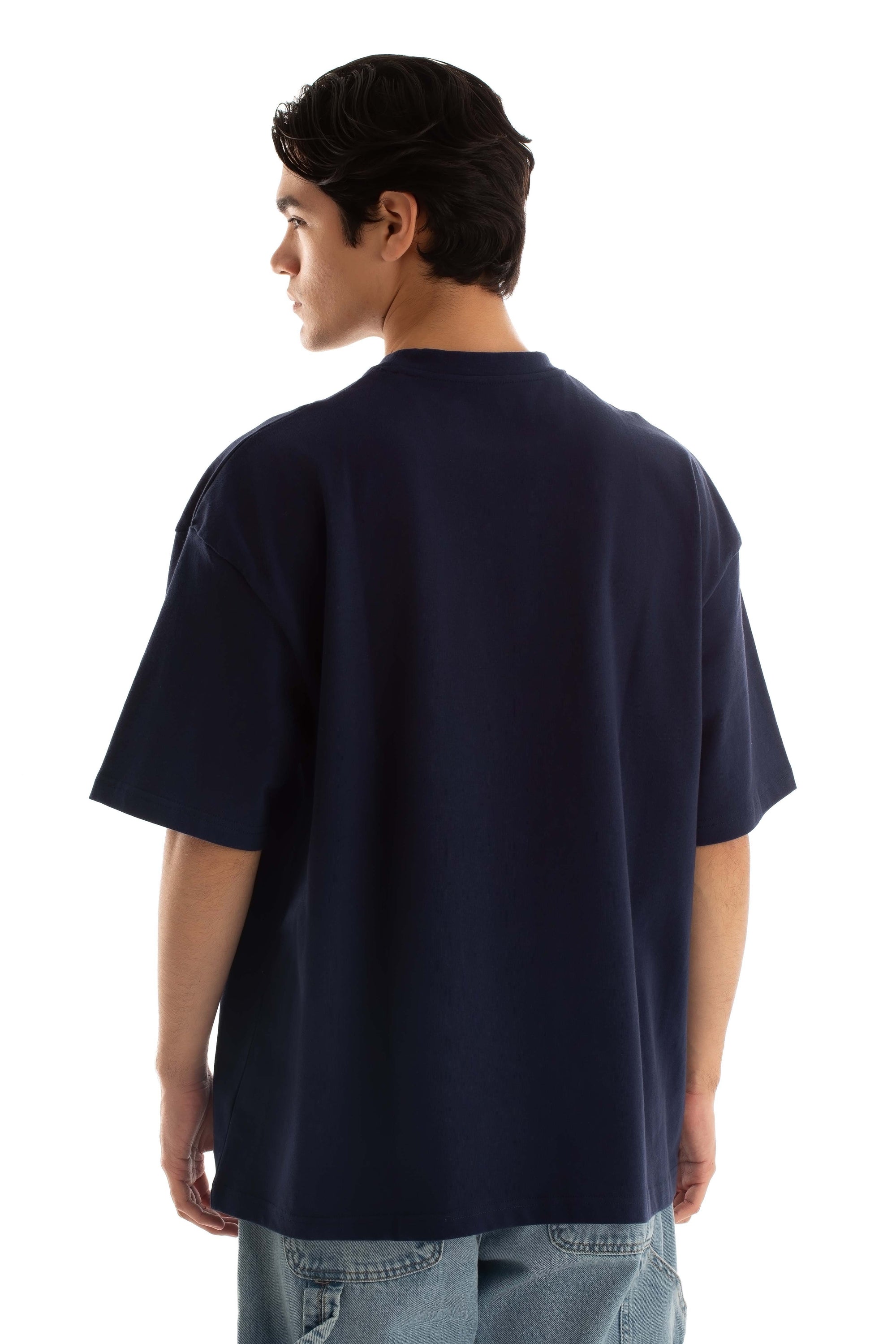Slip On Elbow-Sleeves Solid Basic Tee
