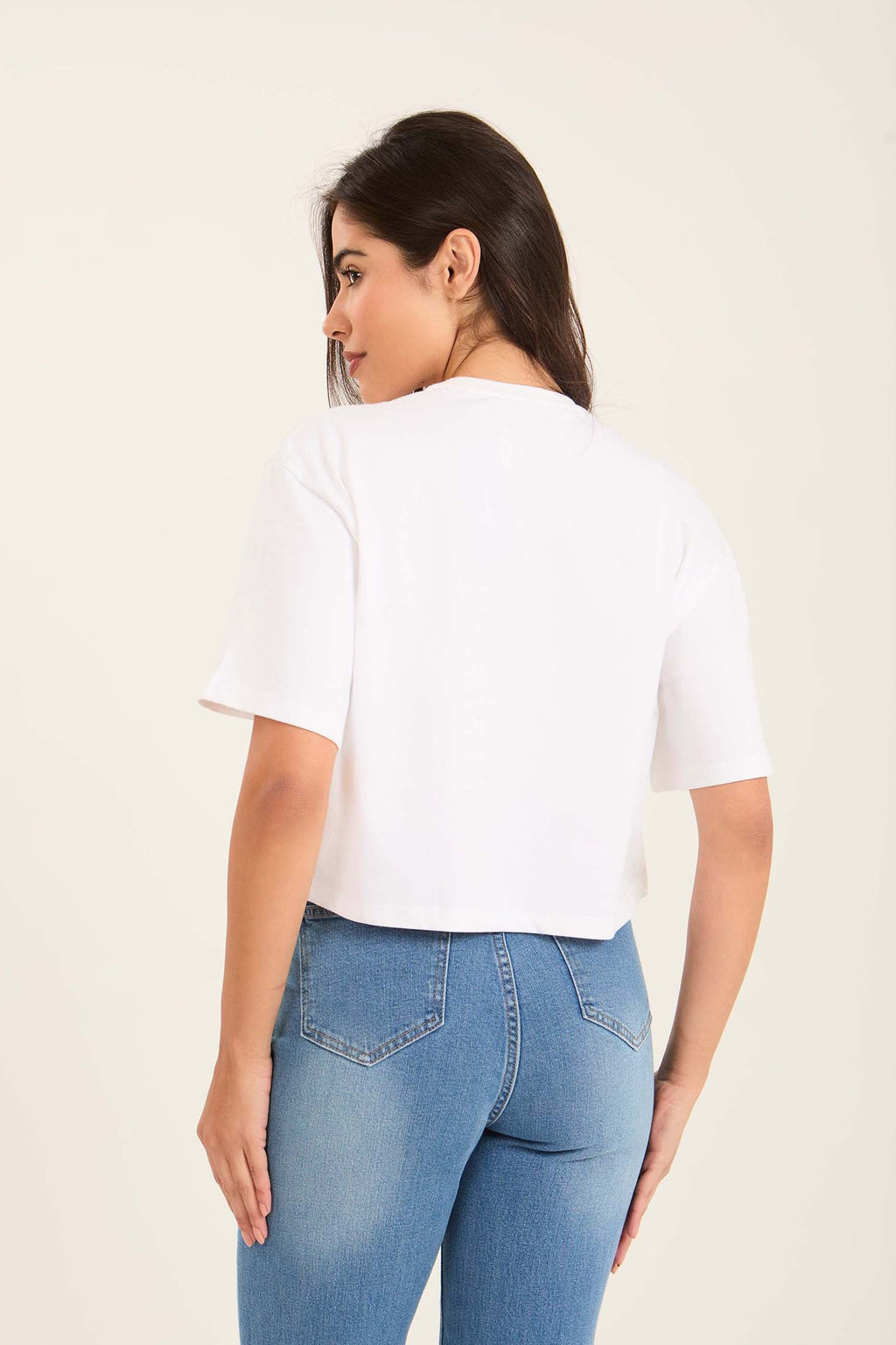 Slip On Cotton Short Basic Tee