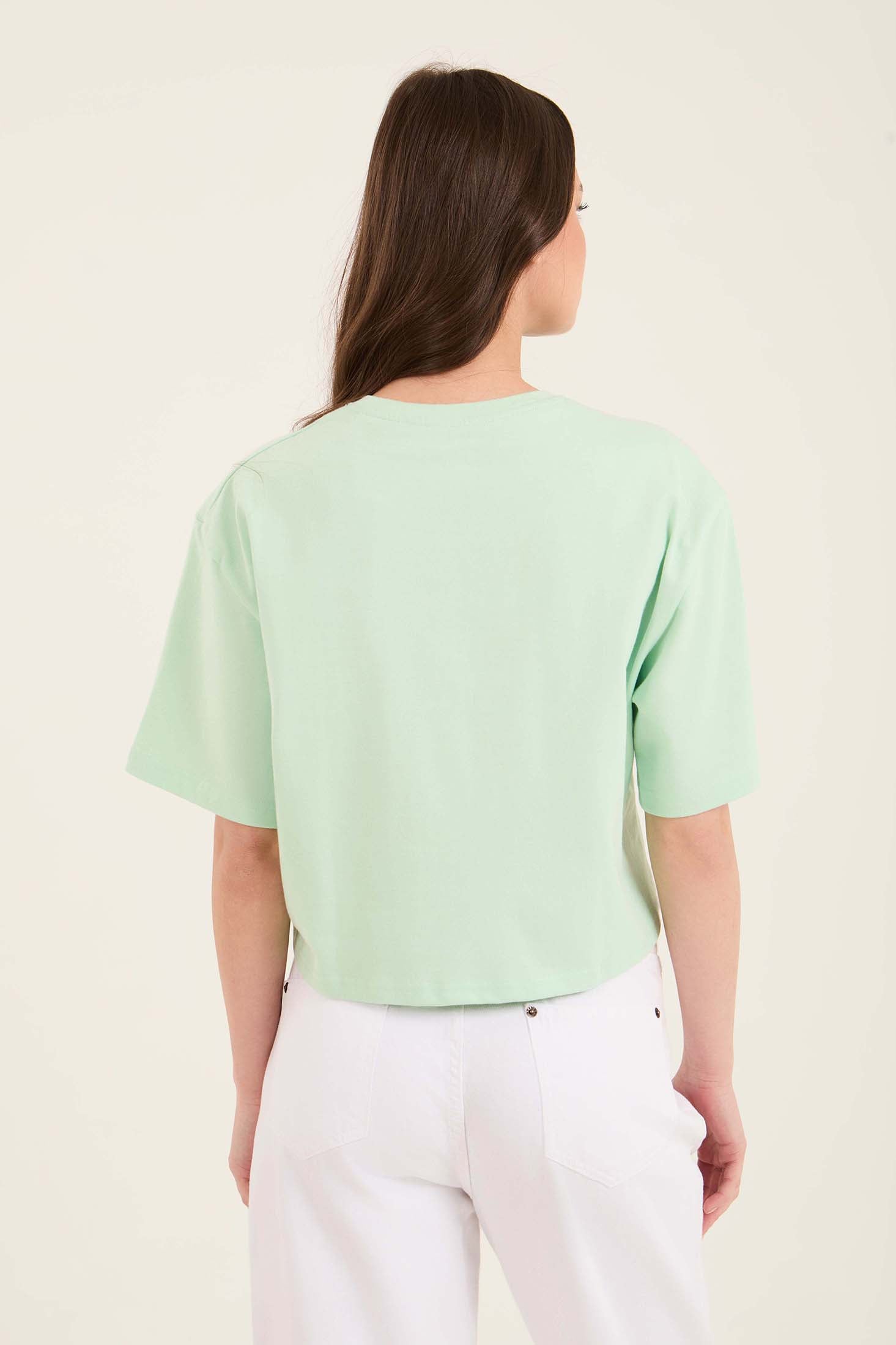 Slip On Cotton Short Basic Tee