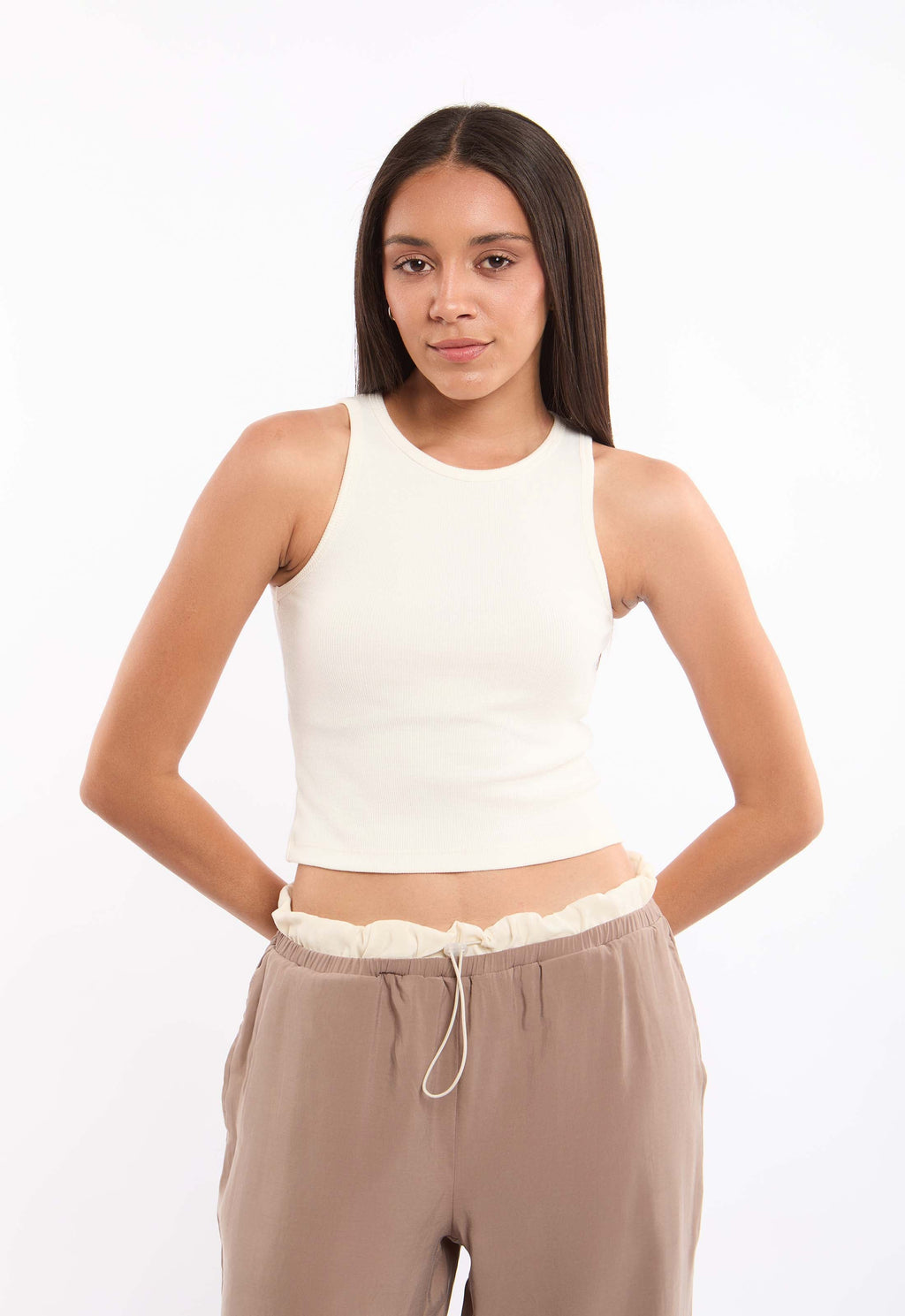 Slip On Cotton Short Basic Tank Top