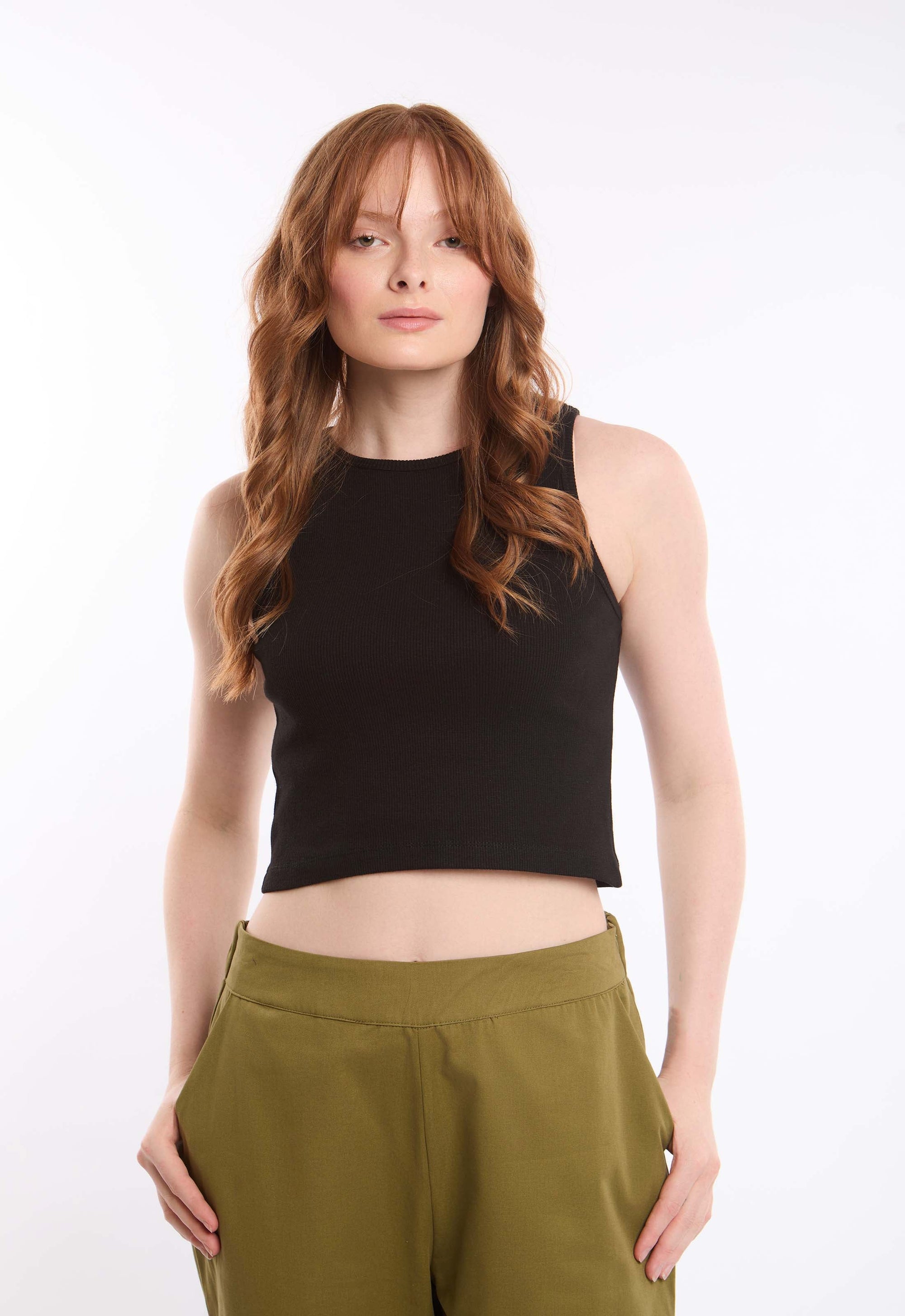 Slip On Cotton Short Basic Tank Top