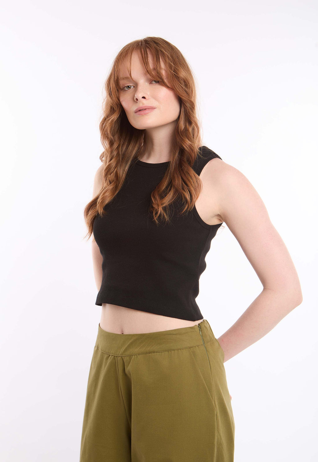 Slip On Cotton Short Basic Tank Top