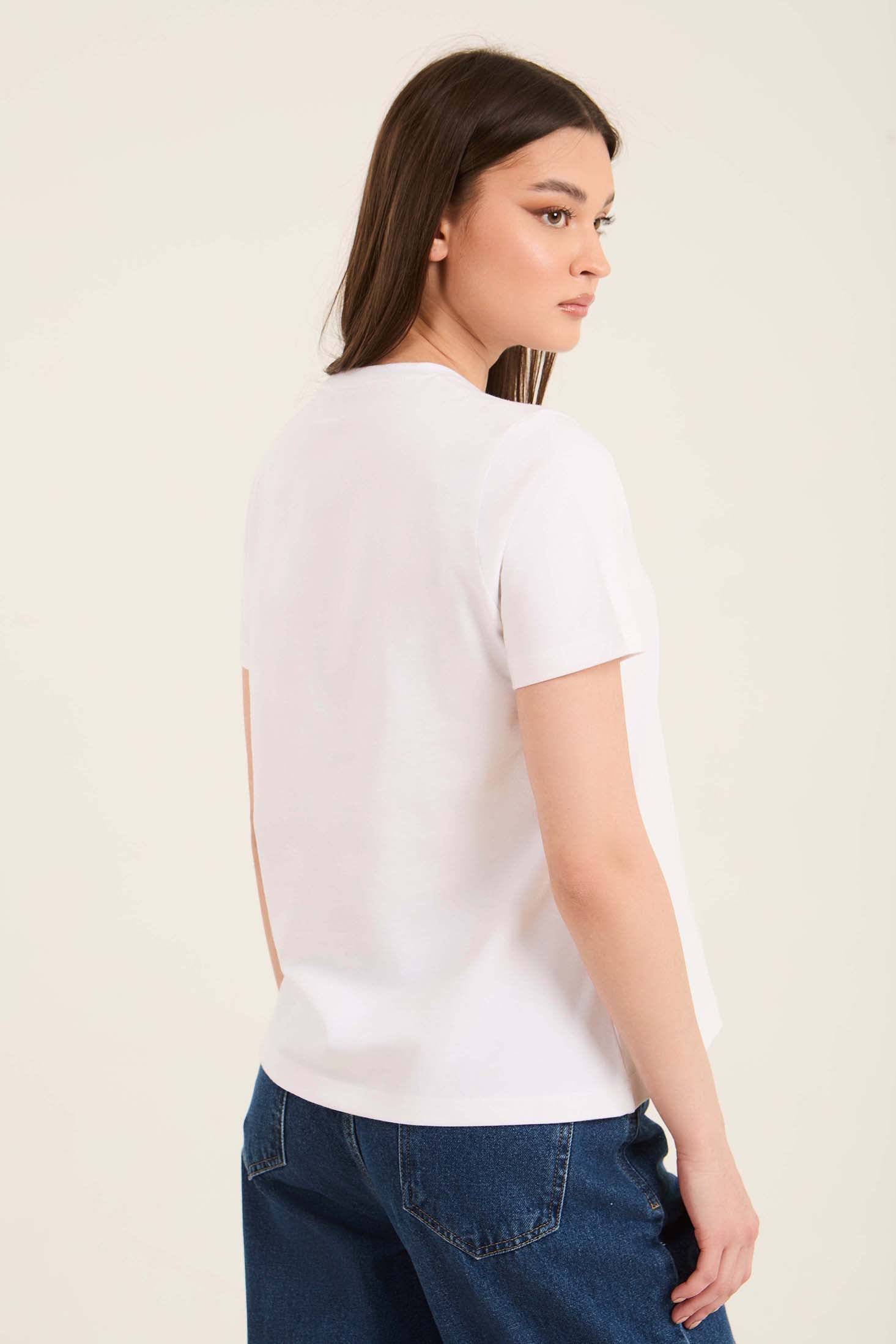 Regular Fit Casual Tee with "You Are ÚÓá" Print