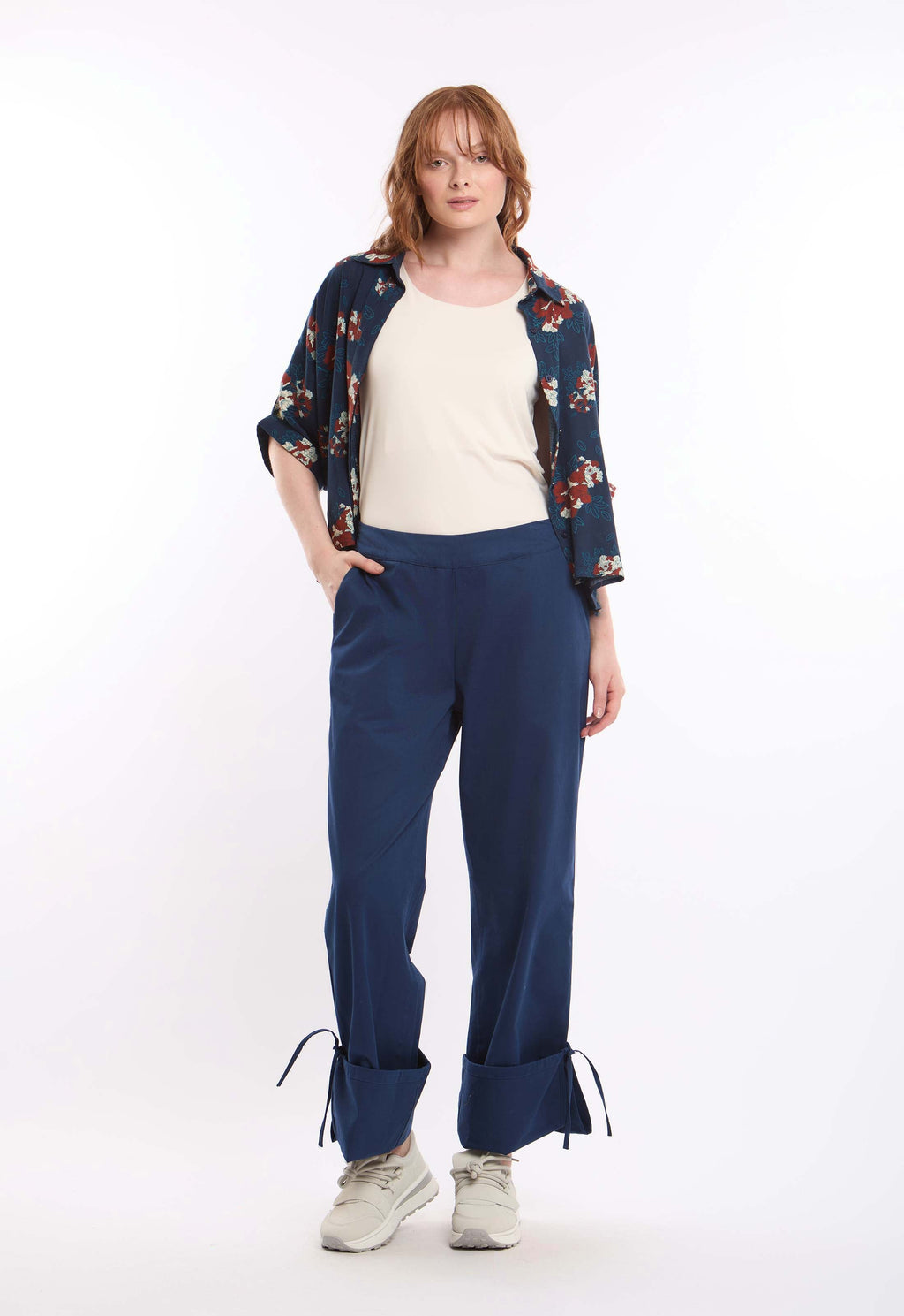 Floral Viscose Shirt with Relaxed Silhouette