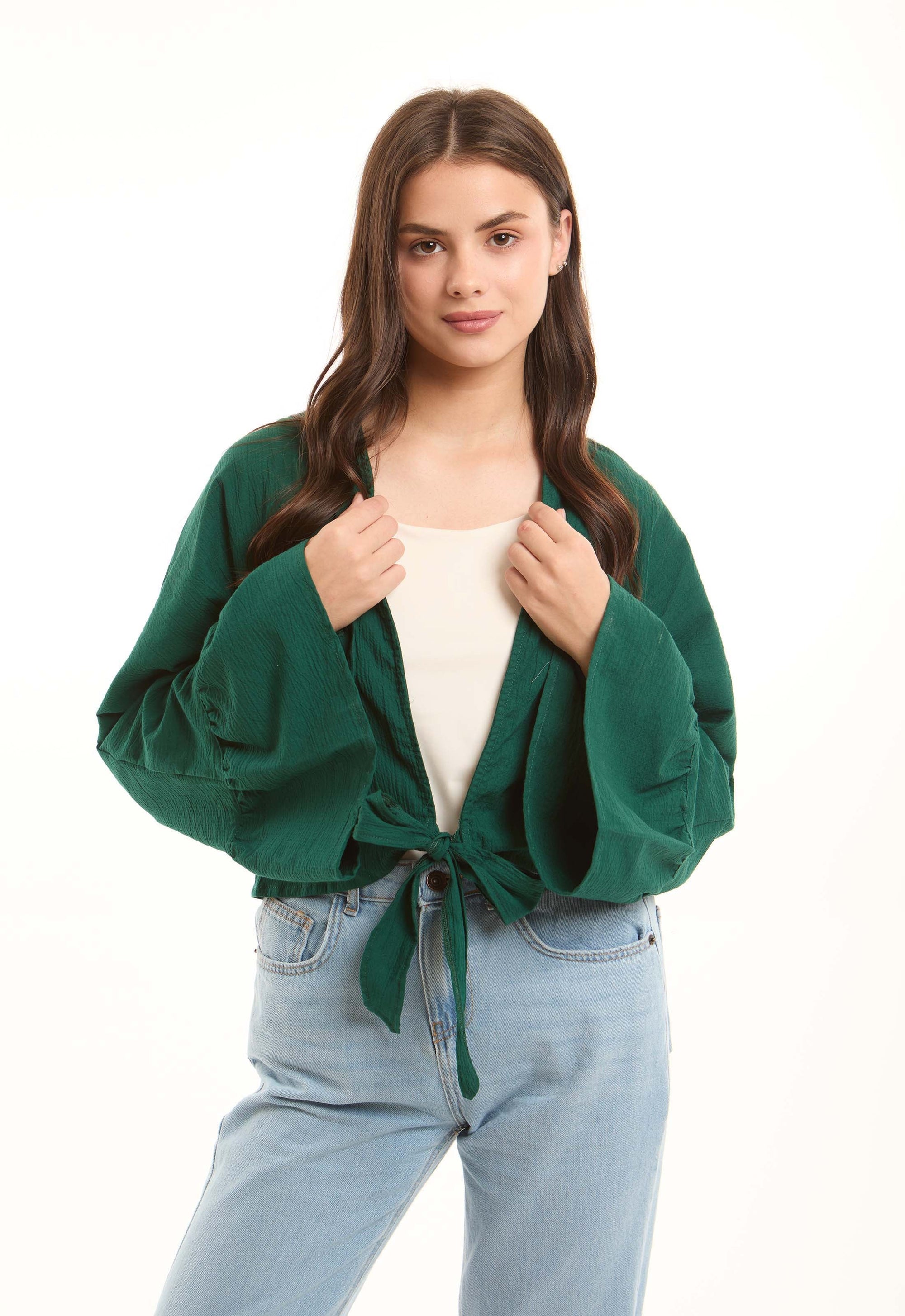 Distressed Straight-Leg Jeans