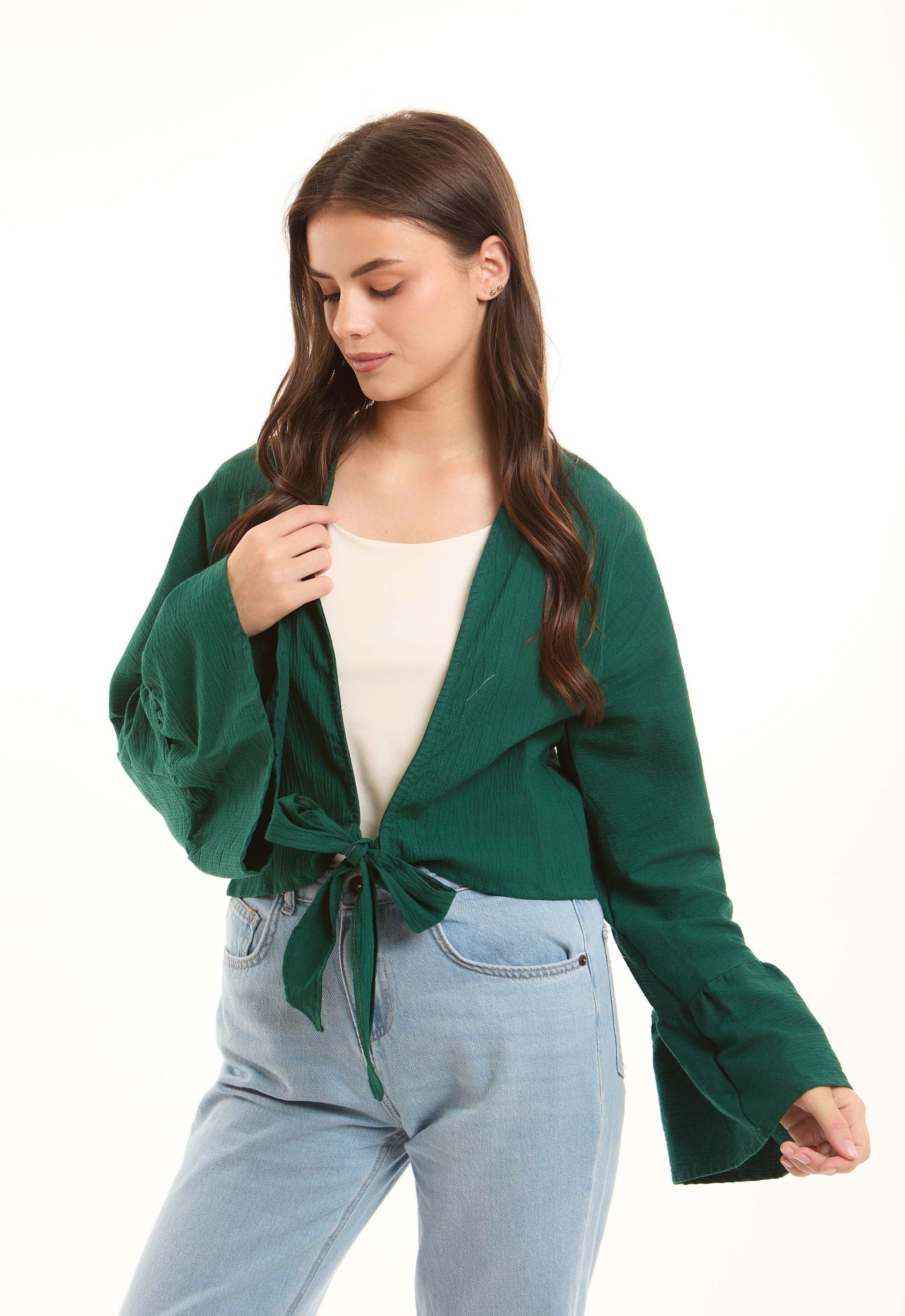 Distressed Straight-Leg Jeans