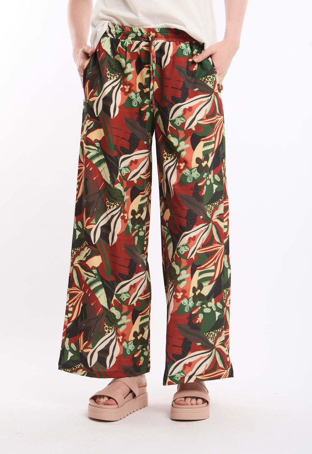 Colorful Floral Drawstring Pant