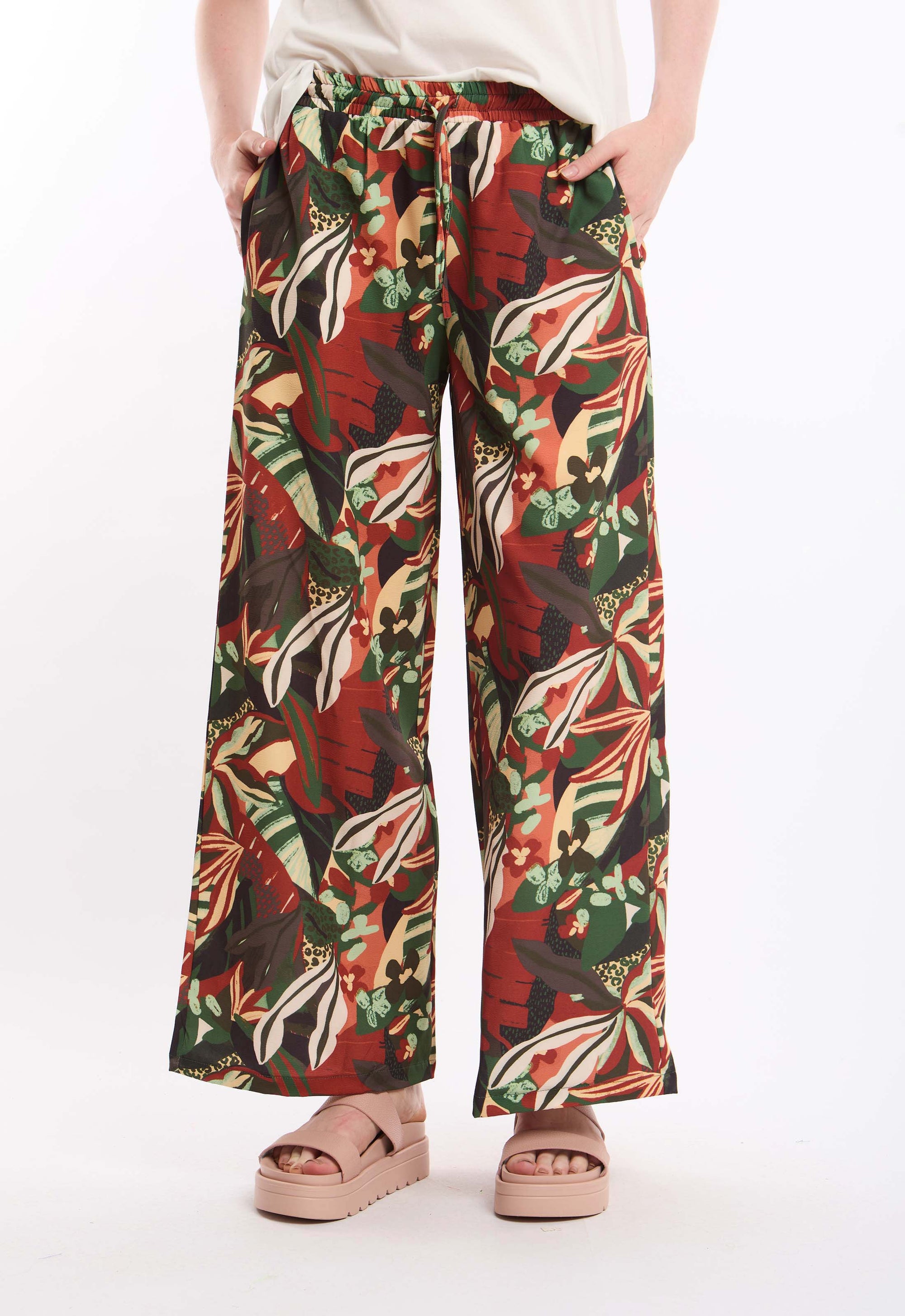 Colorful Floral Drawstring Pant