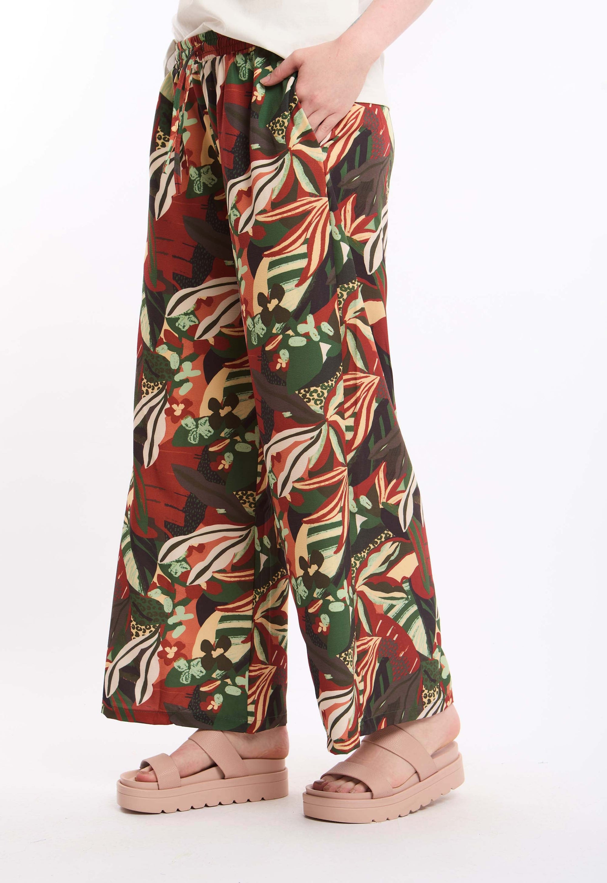 Colorful Floral Drawstring Pant