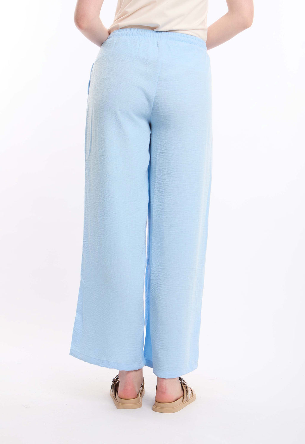 Wide-Leg Pants with Drawstring Waist