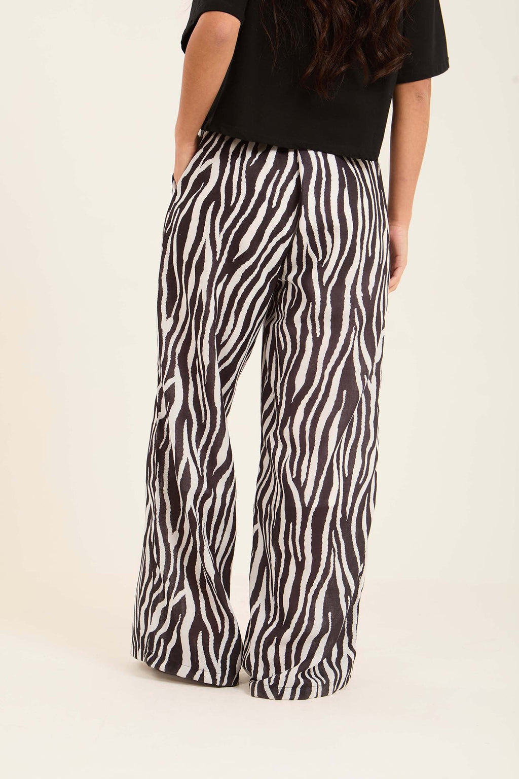 Zebra Wide-Leg Pants