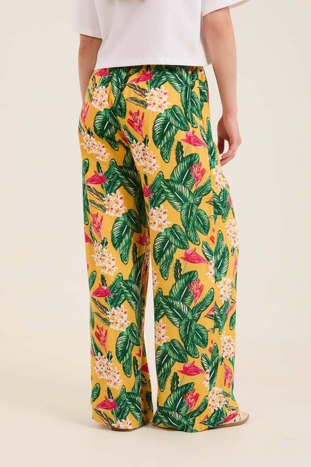 Flowy Floral Viscose Pants