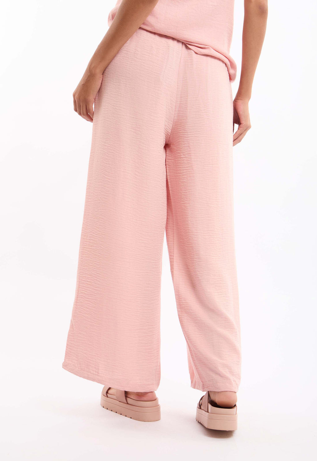 Wide-Leg Pants with Drawstring Waist