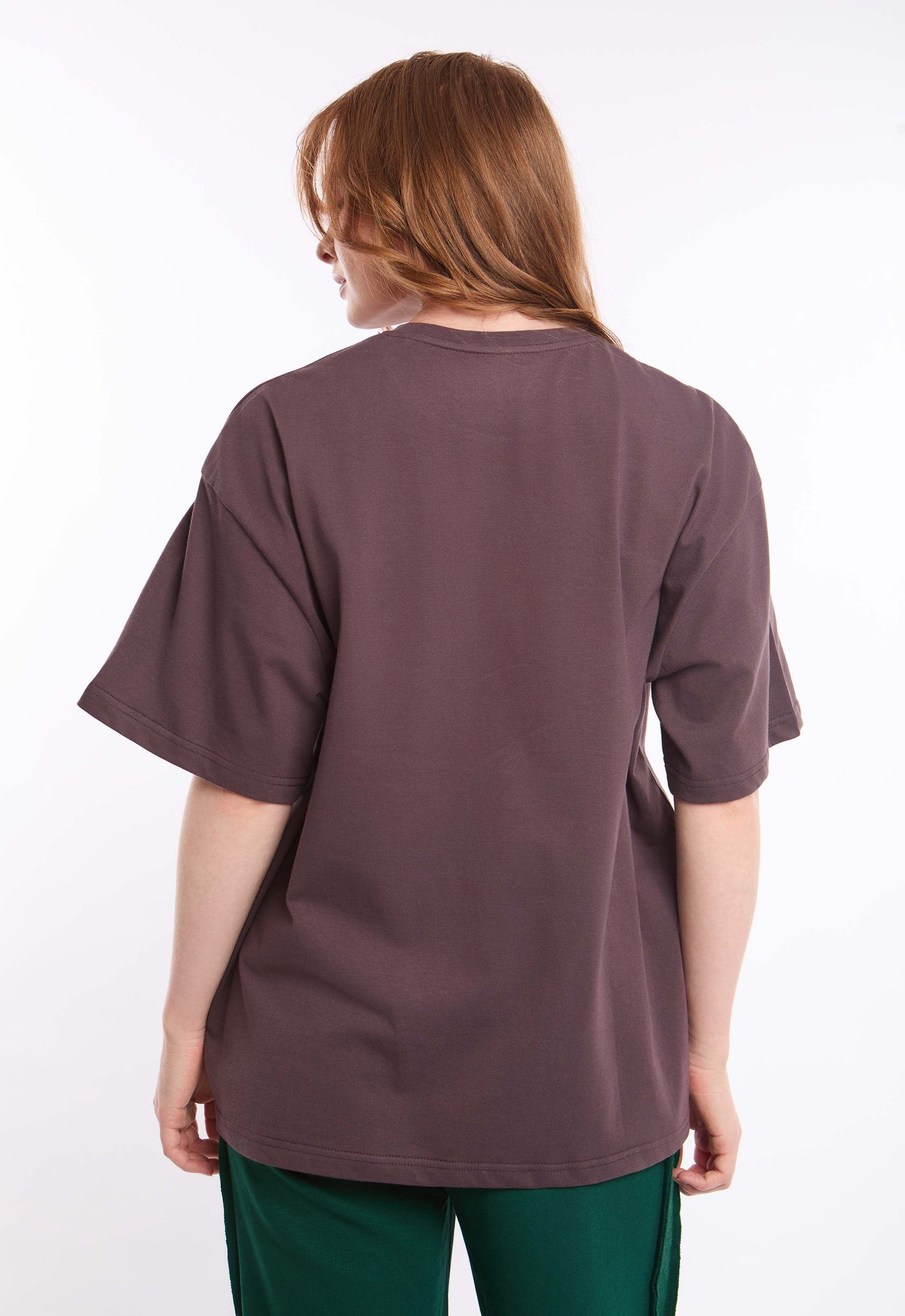 Printed Crew Neck Slip On Long Tee