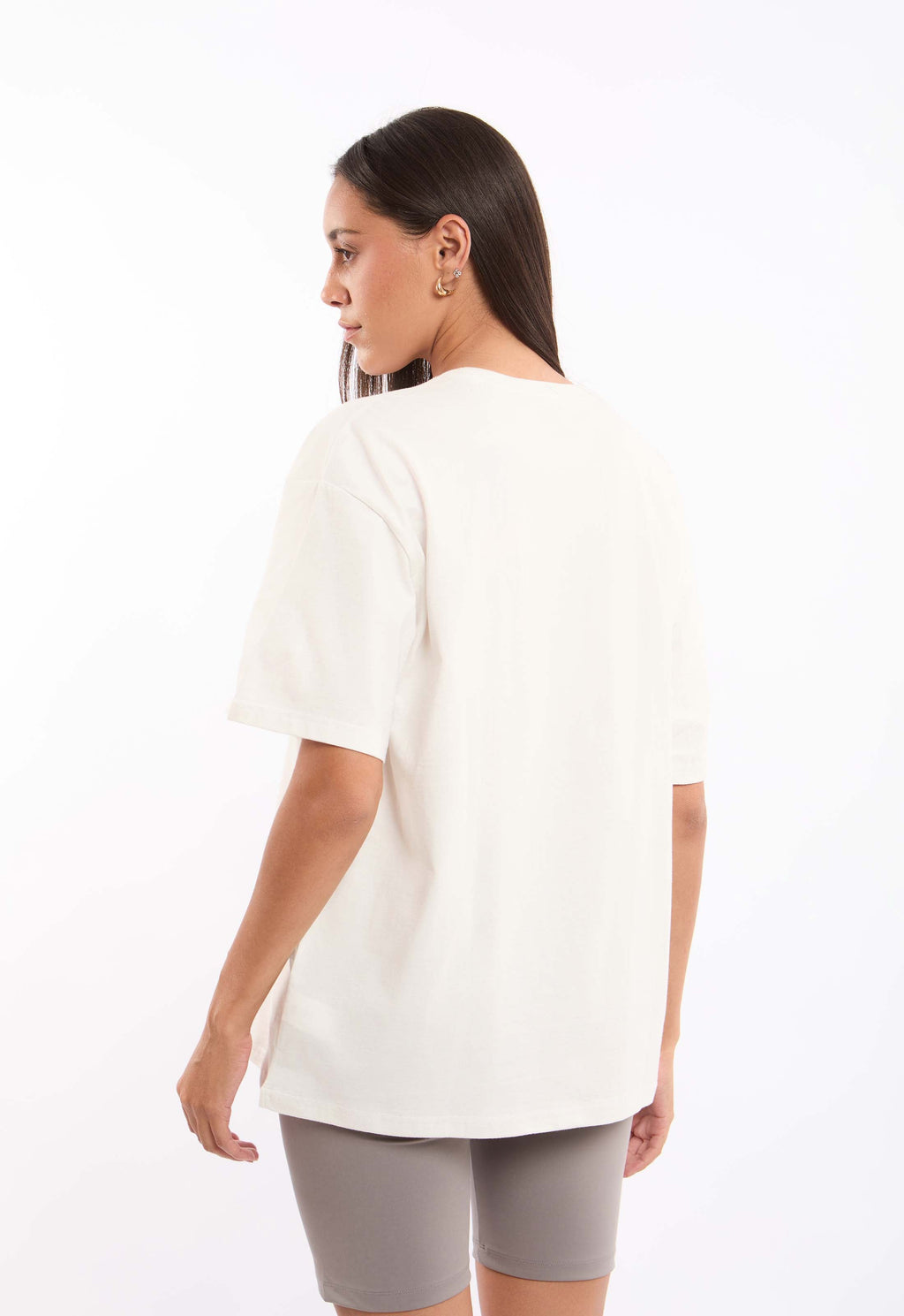 Shiny Print Relaxed Fit Tee