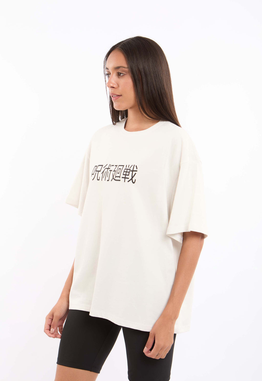 Relaxed Fit Slip On Tee with Front Print