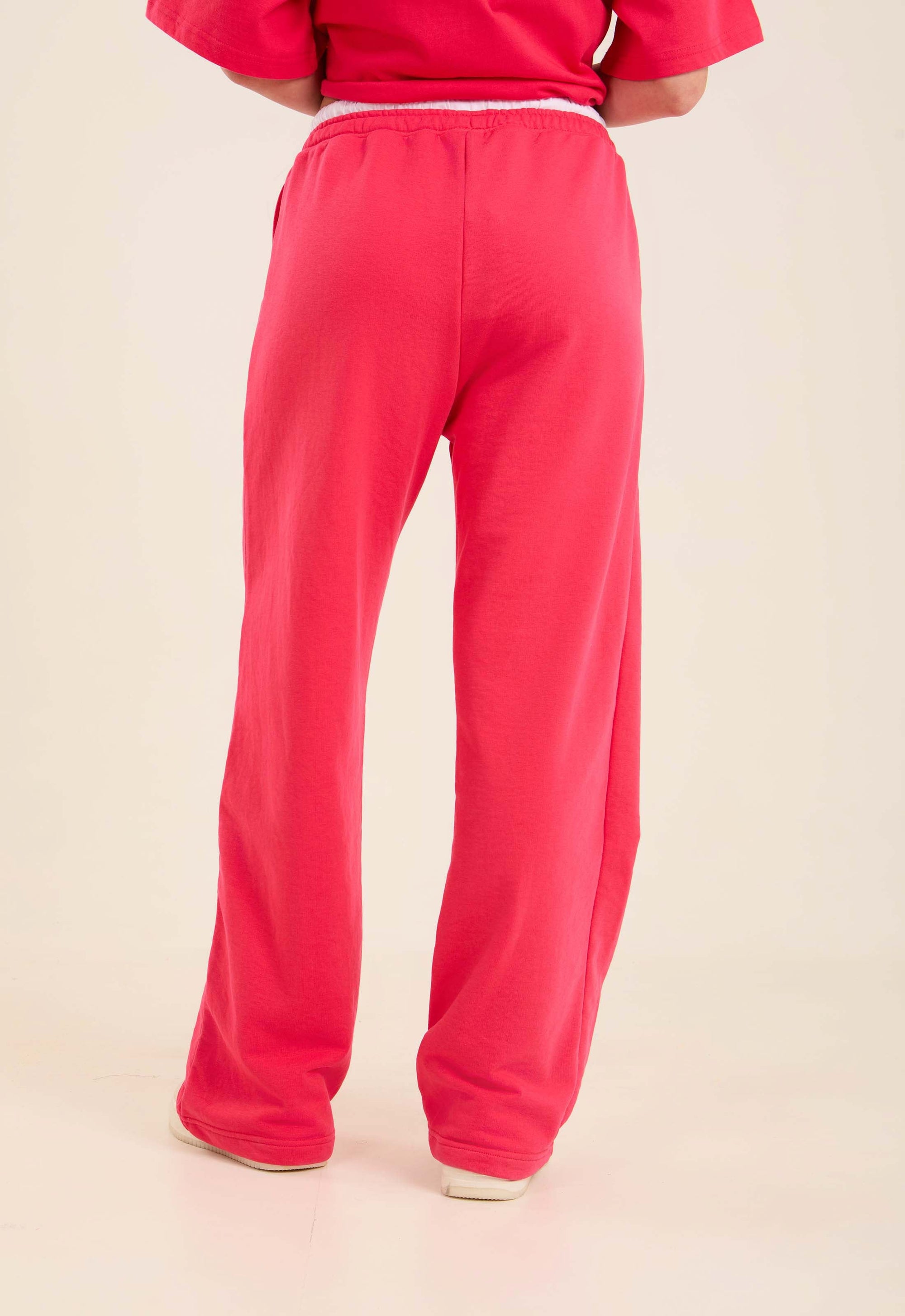 Women  Sweat Pant Straight Sweatpants Cotton Pink