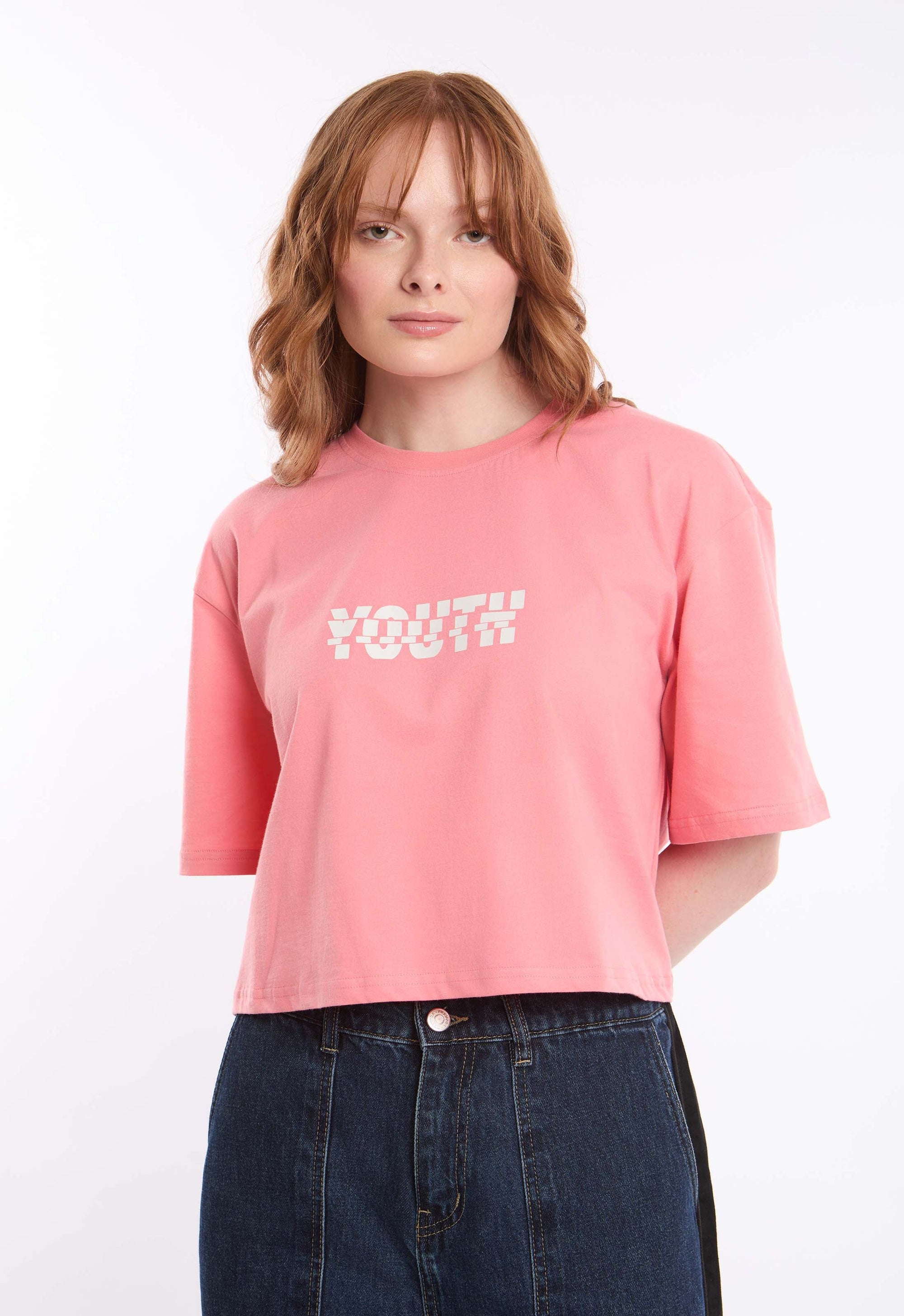 Printed "Youth" Slip On Short Tee