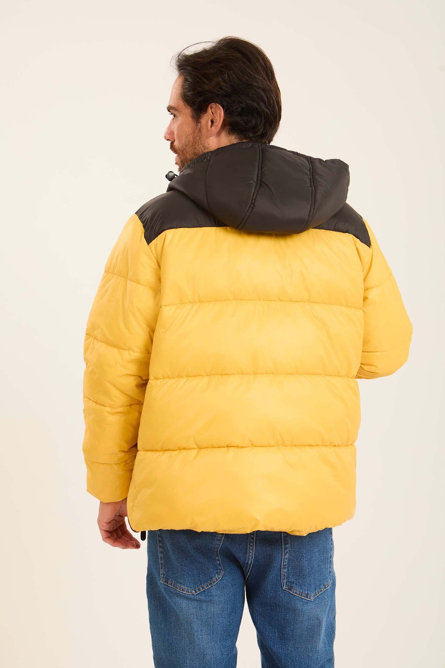 Men  Jacket Fashion Puffer  Yellow