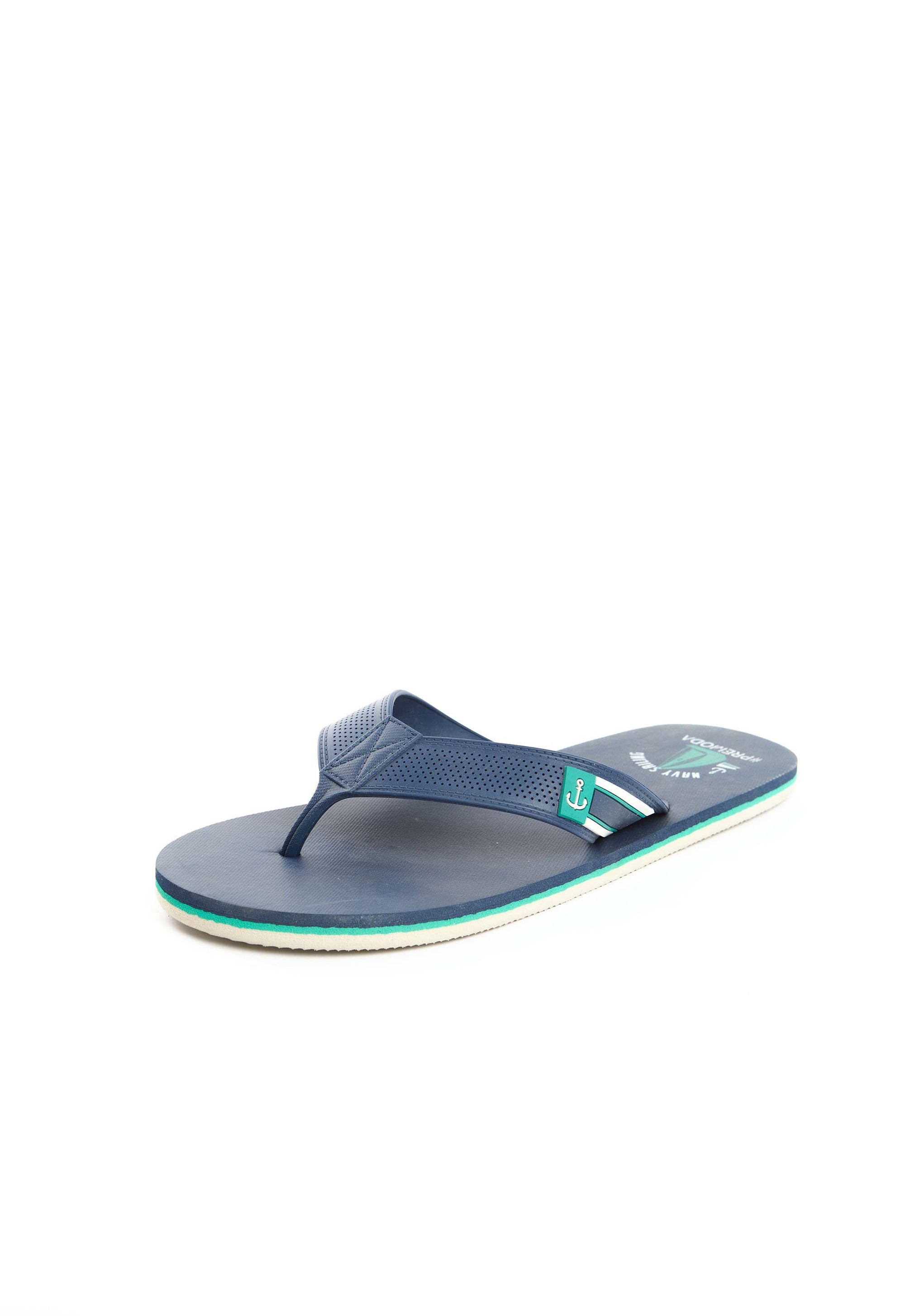 Perforated Strap Casual Flip Flops