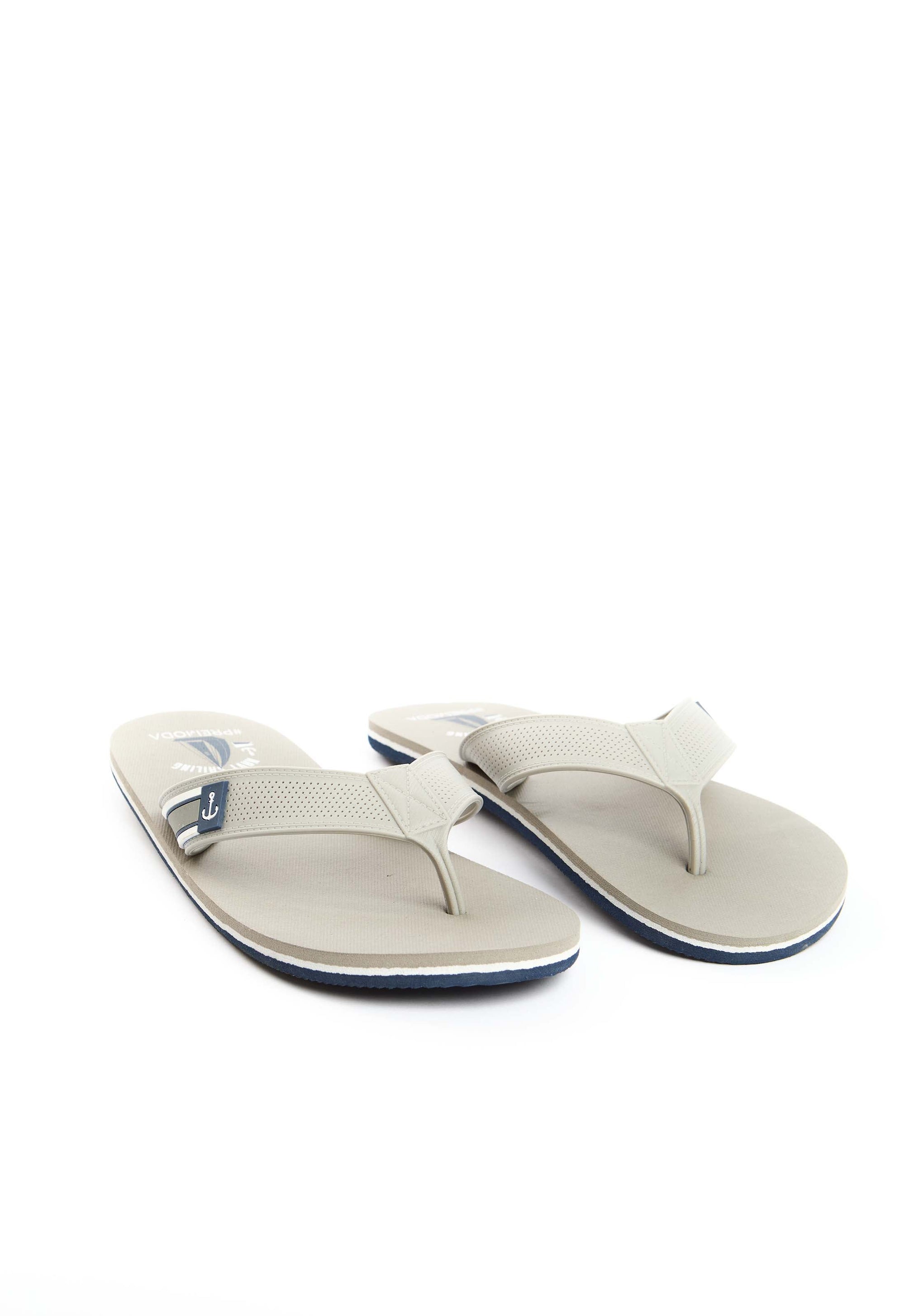 Perforated Strap Casual Flip Flops