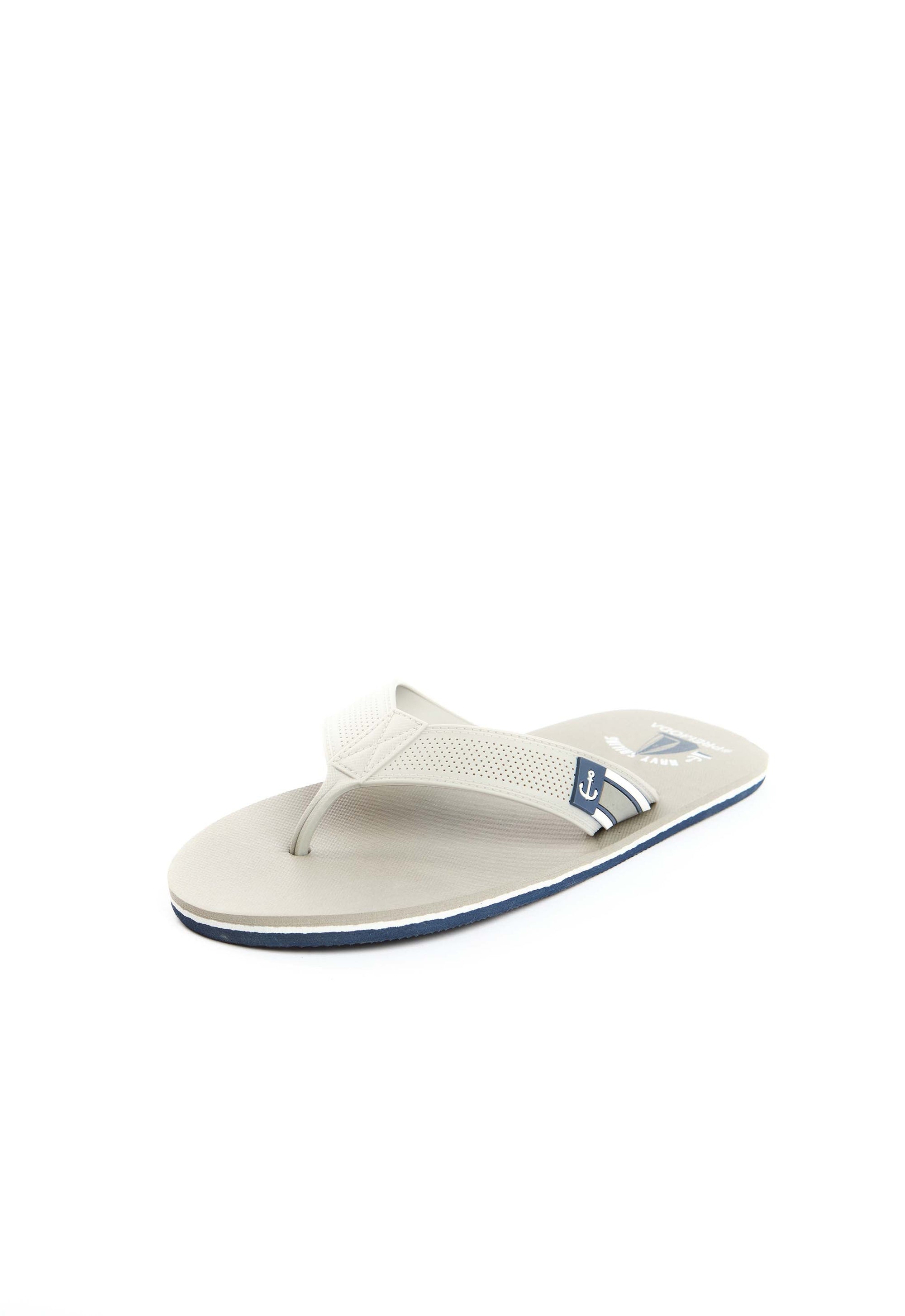 Perforated Strap Casual Flip Flops