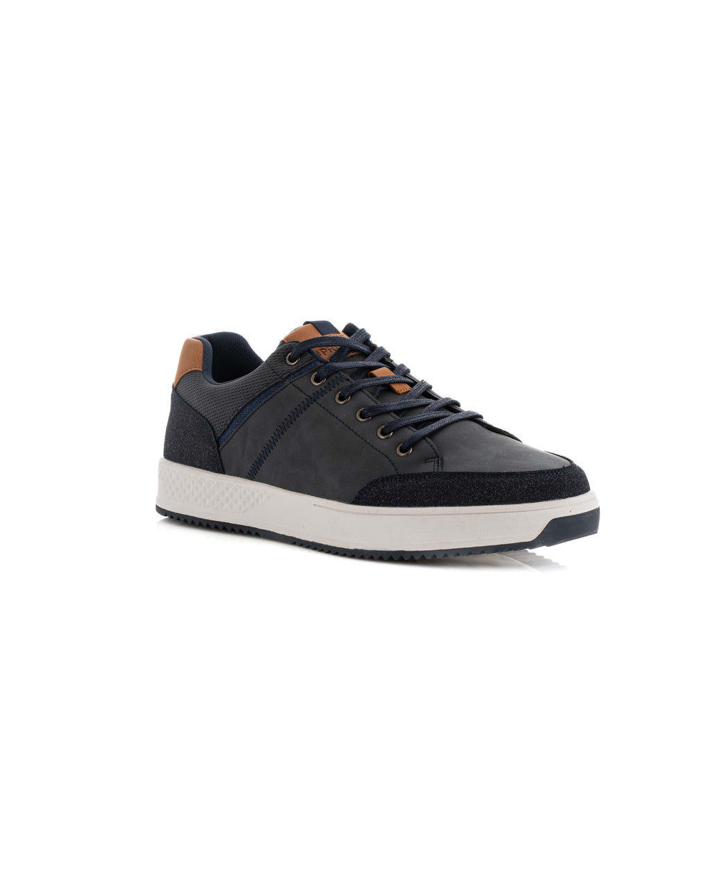 Classic Plain Panel Lace-Up Trainers
