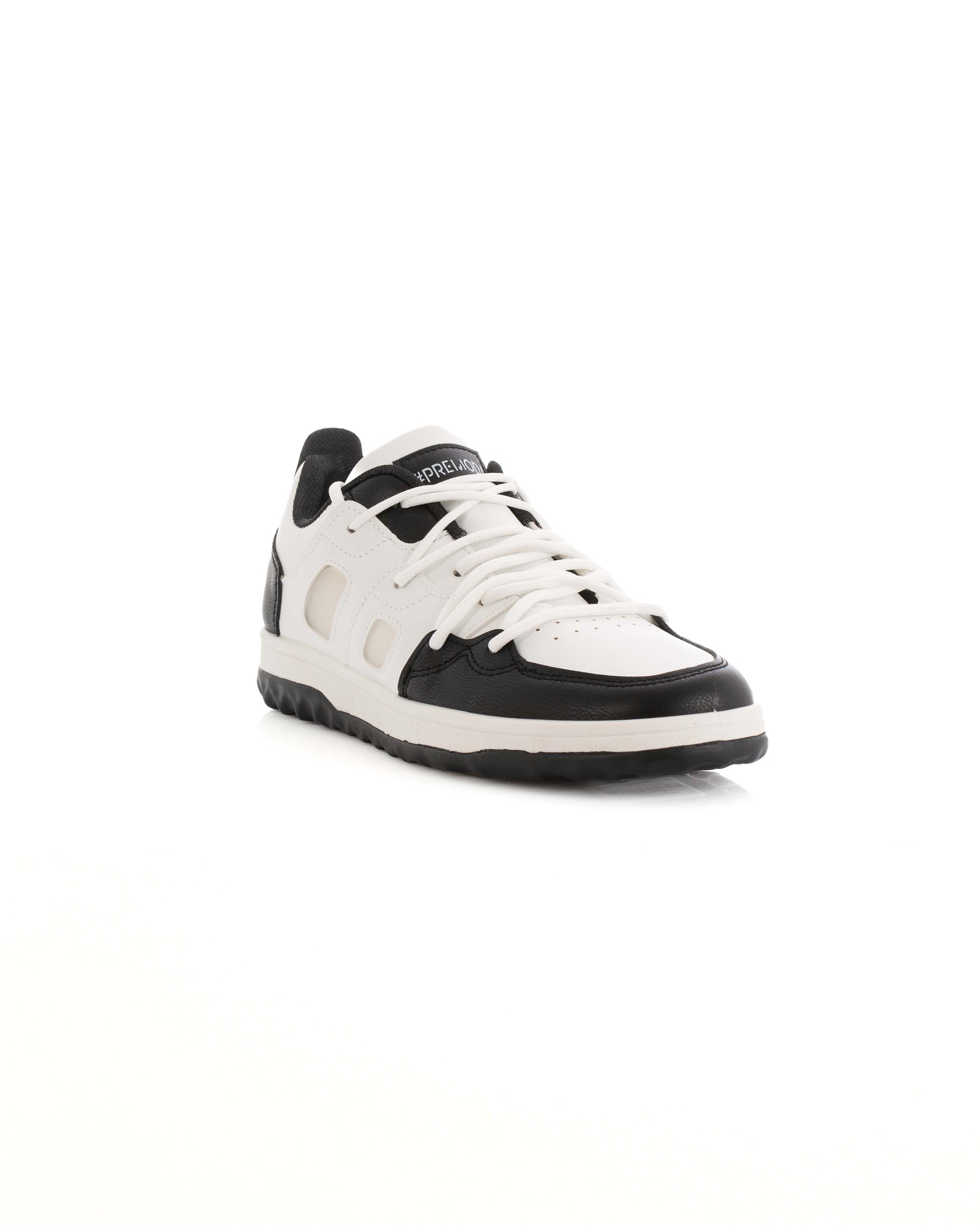 Lace-Up Leather Chunky Sneakers