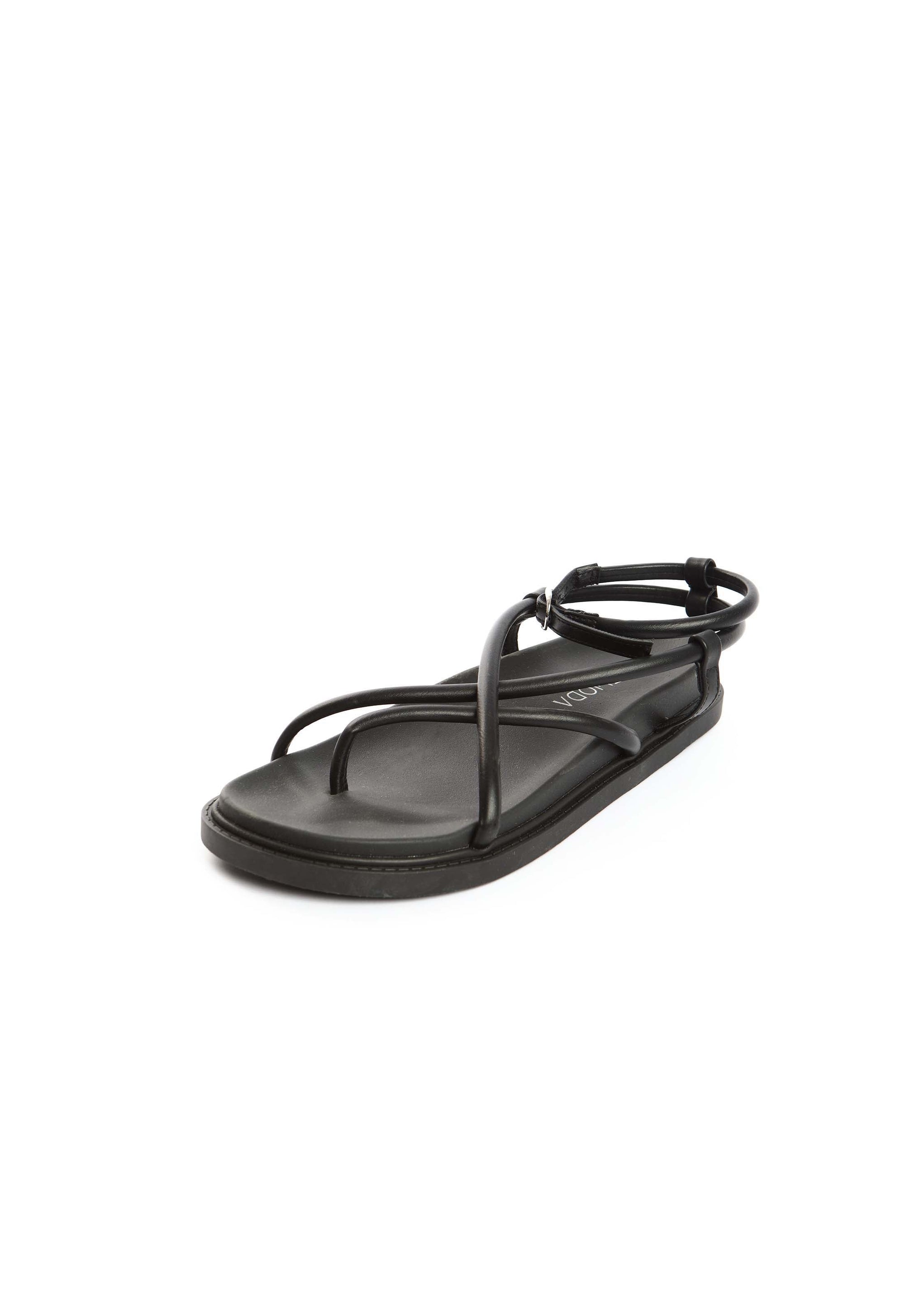 Solid Thong Toe Flat Sandals