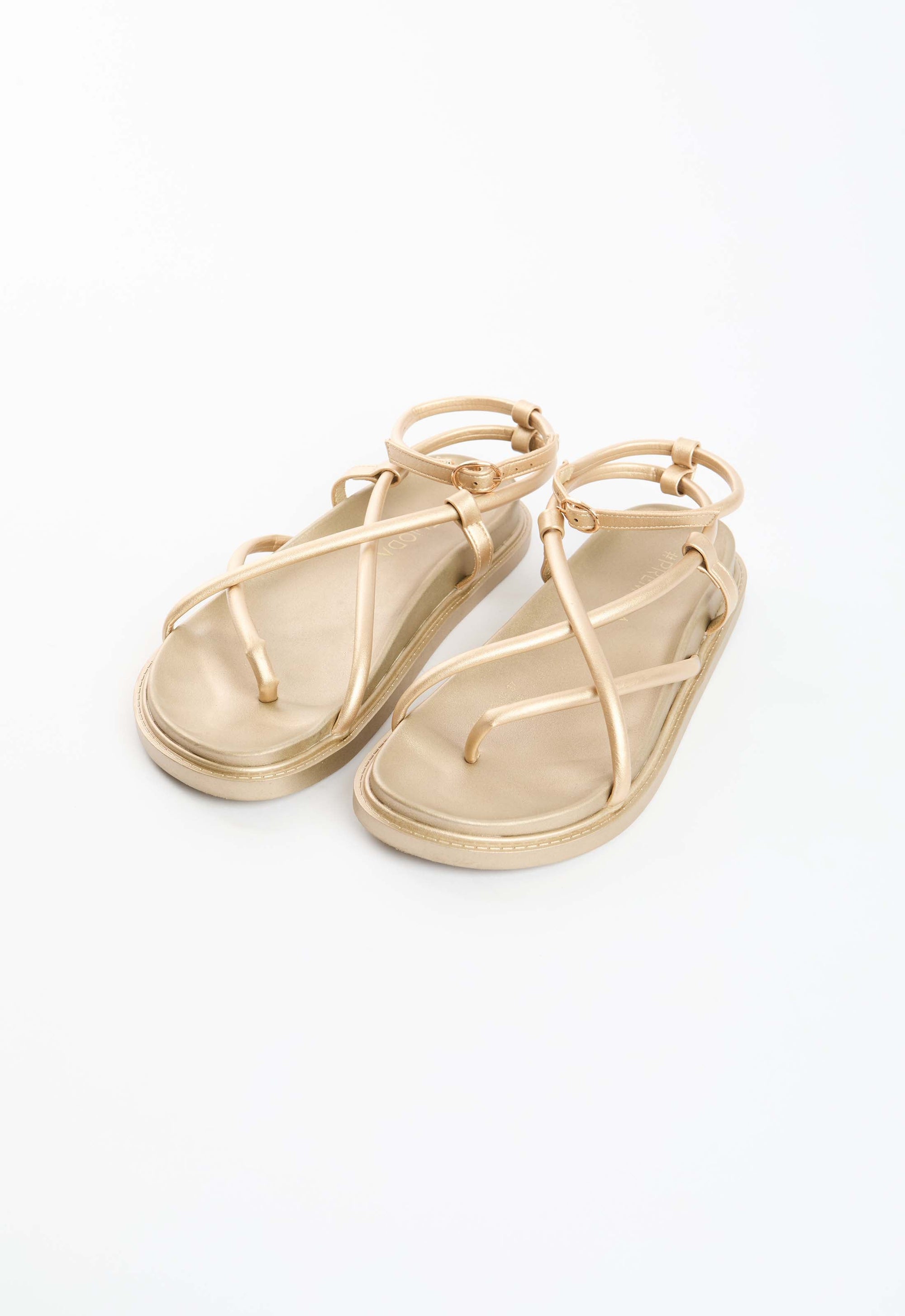 Solid Thong Toe Flat Sandals