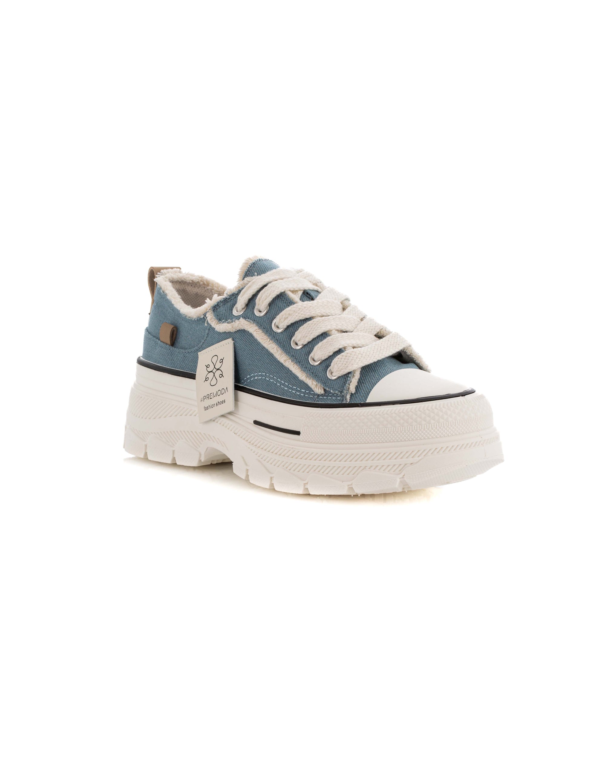 Chunky Sole Stylish Denim Sneakers