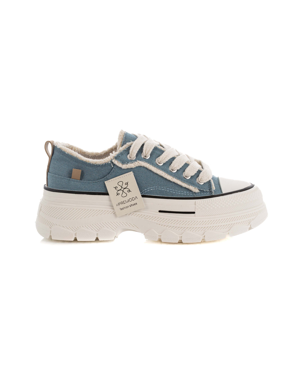 Chunky Sole Stylish Denim Sneakers