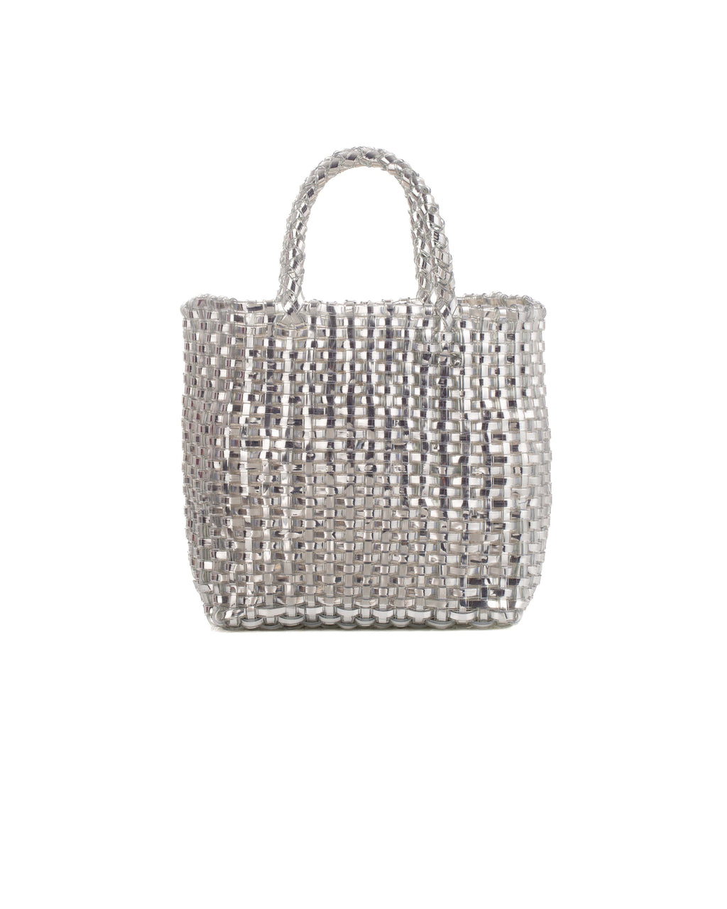 Shiny Knitted PVC Beach Handbag