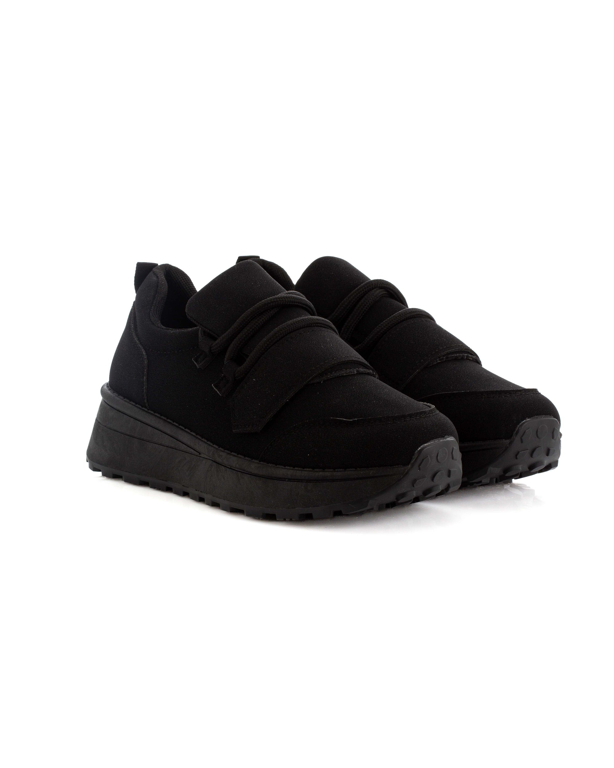Lace-Up Nubuck Mid-Sole Sneakers