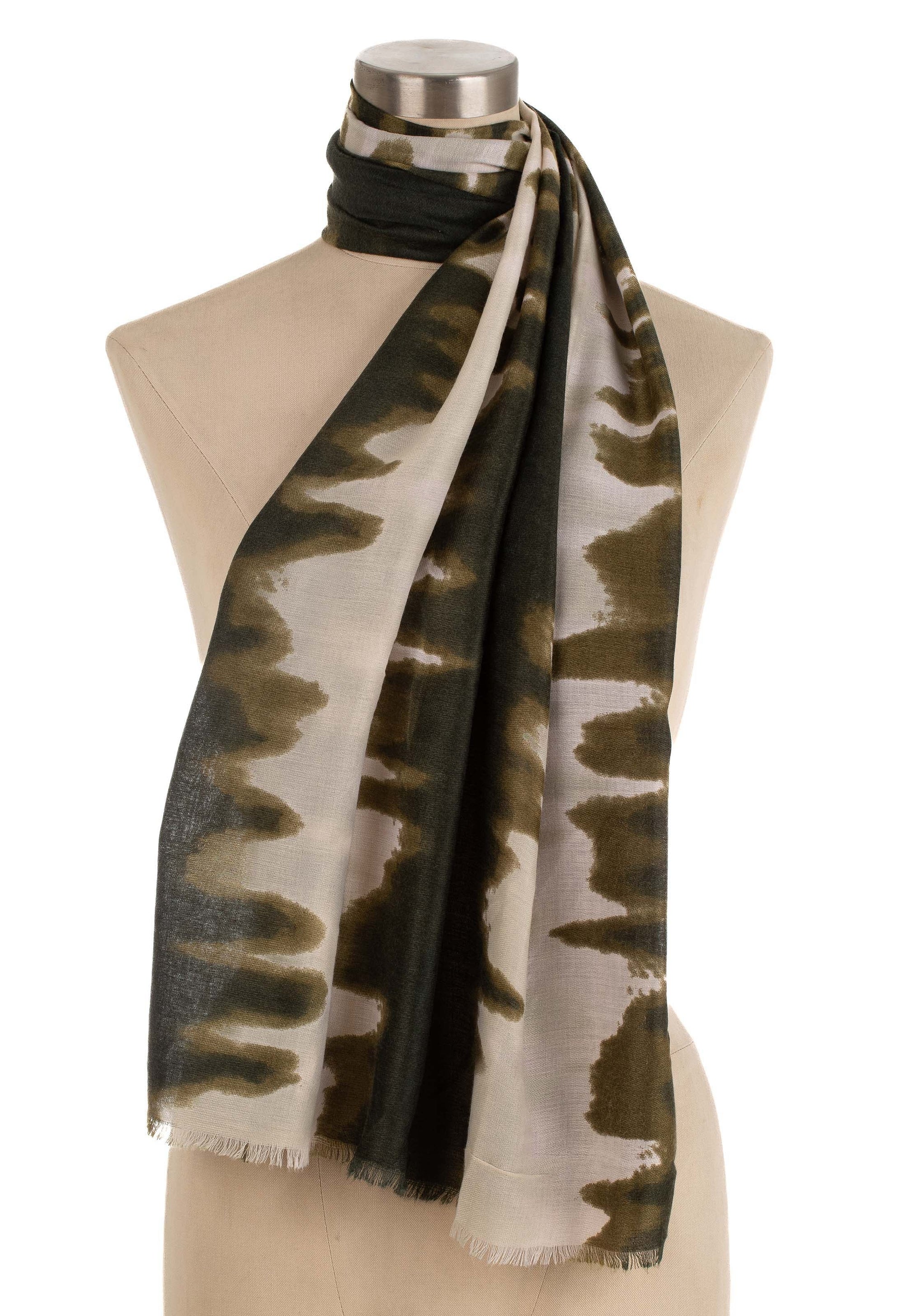 Allover Tie-Dye Winter Scarf