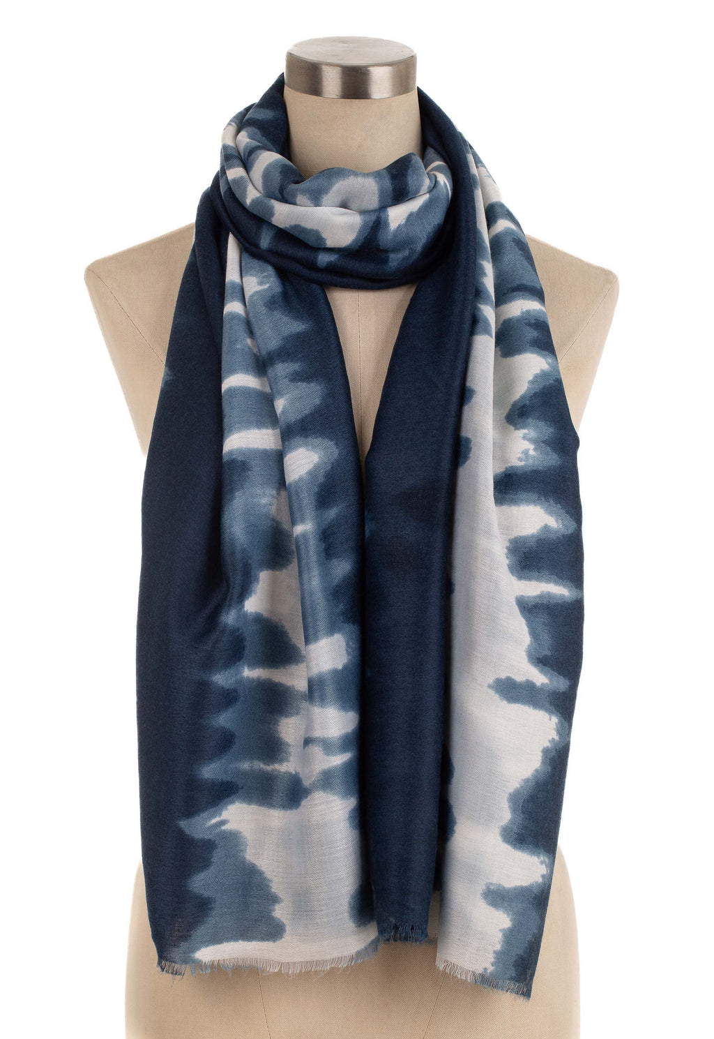 Wrap-Up Tie-Dye Winter Scarf