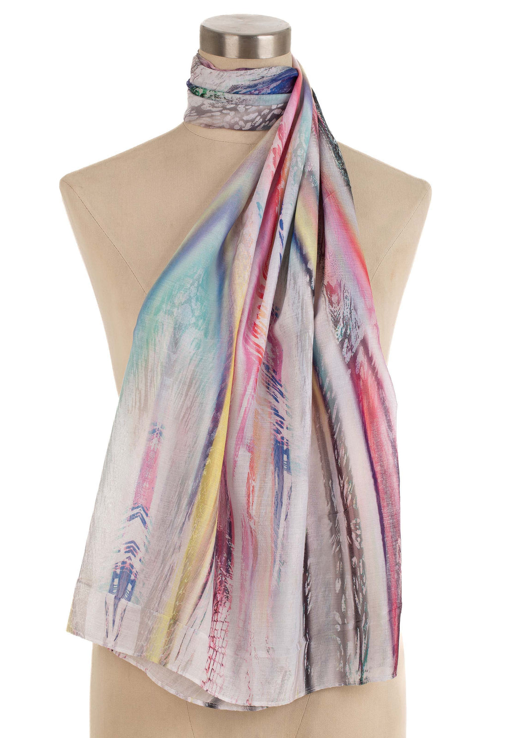 Colorful Patterned Lightweight Scarf