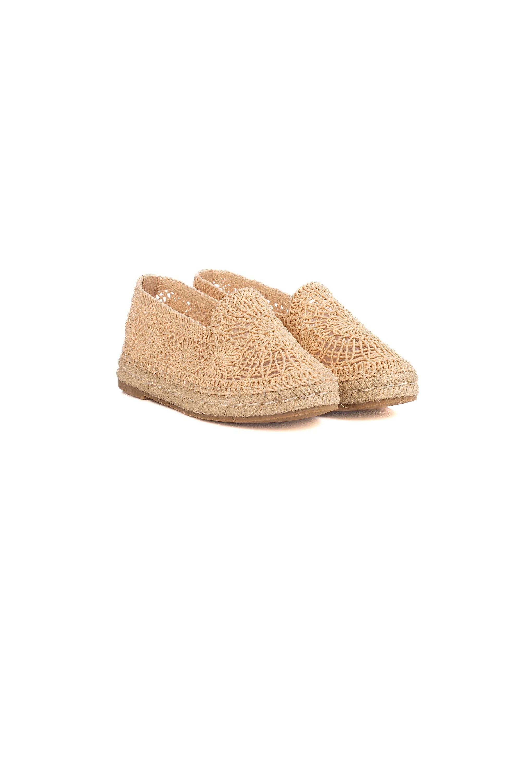 Flat Crochet Espadrilles with Jute Sole