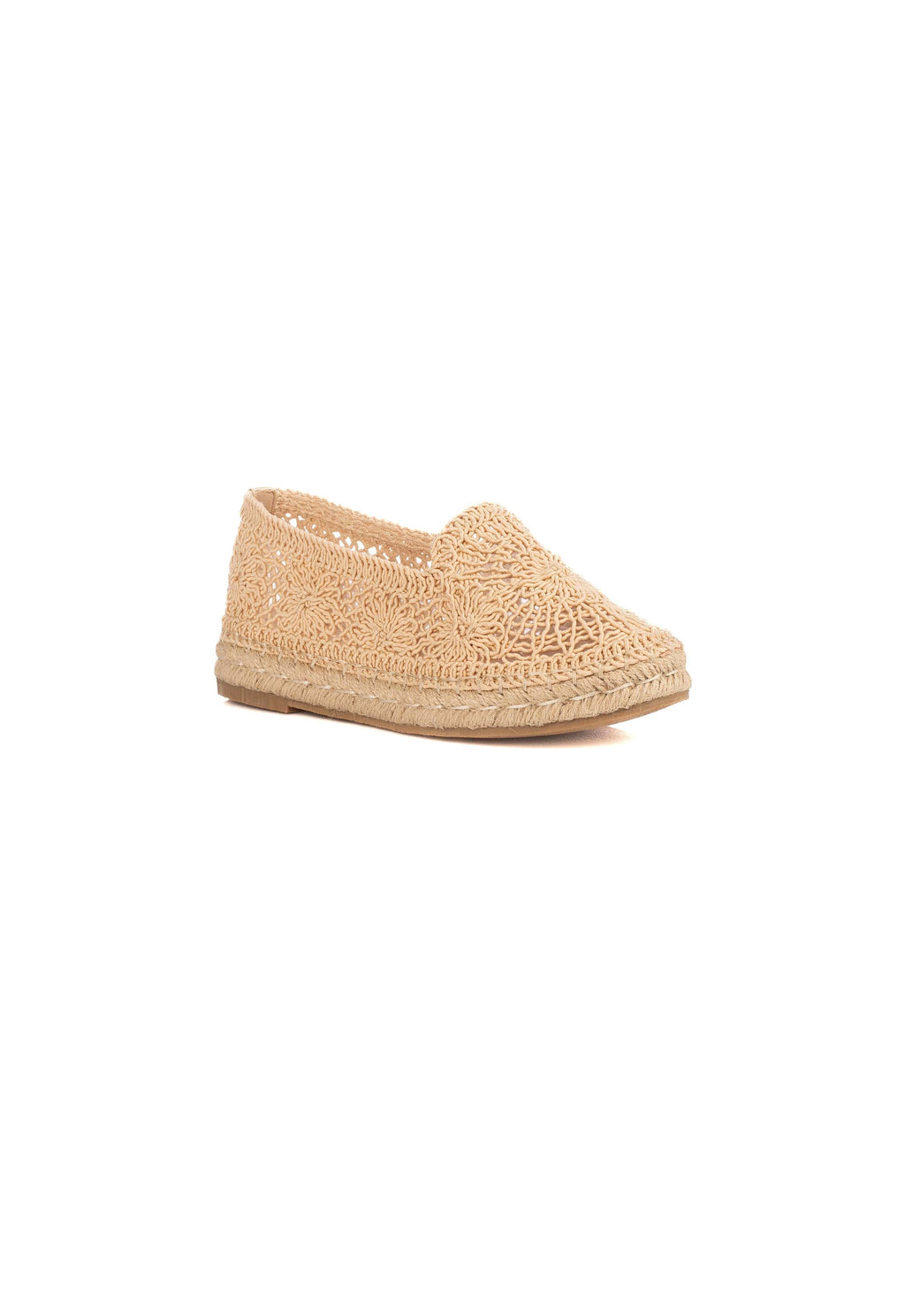Flat Crochet Espadrilles with Jute Sole