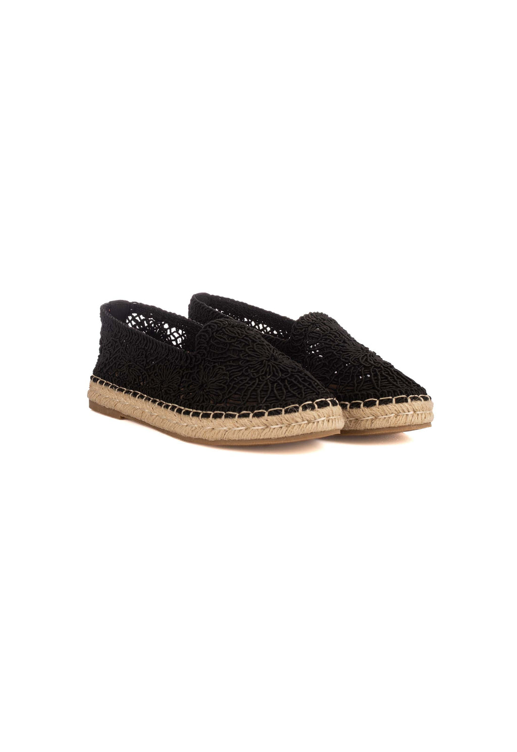 Flat Crochet Espadrilles with Jute Sole