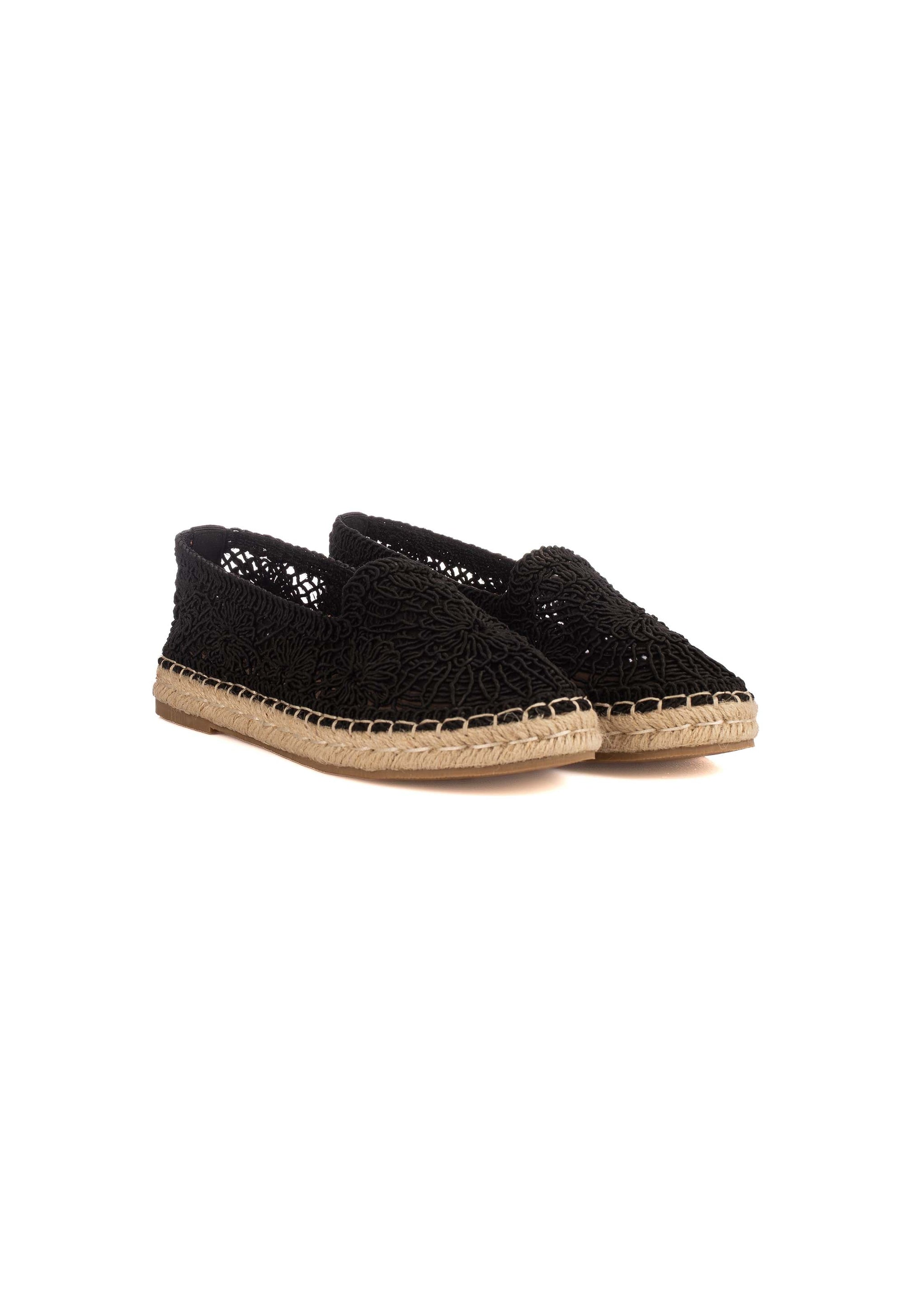 Flat Crochet Espadrilles with Jute Sole