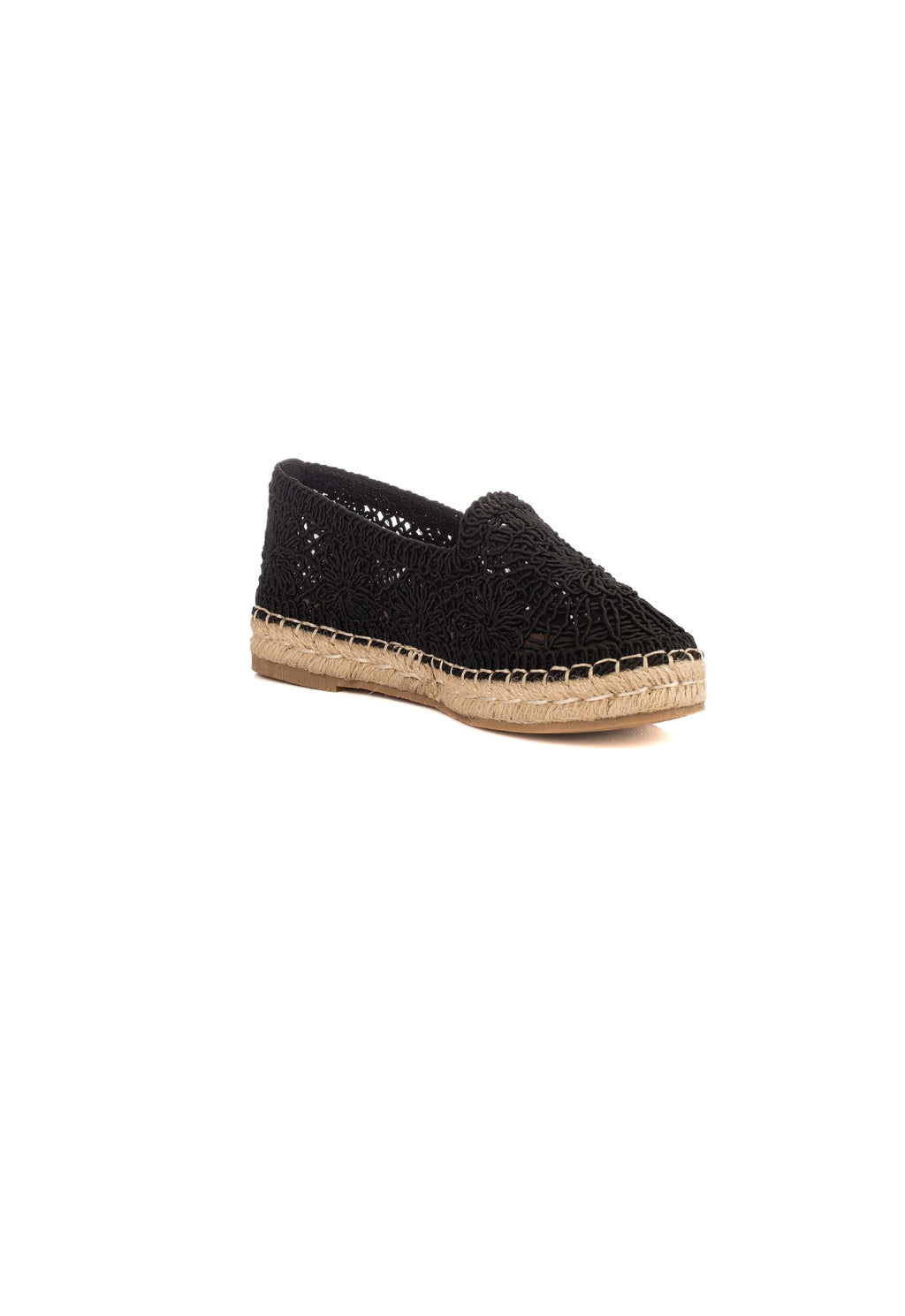 Flat Crochet Espadrilles with Jute Sole